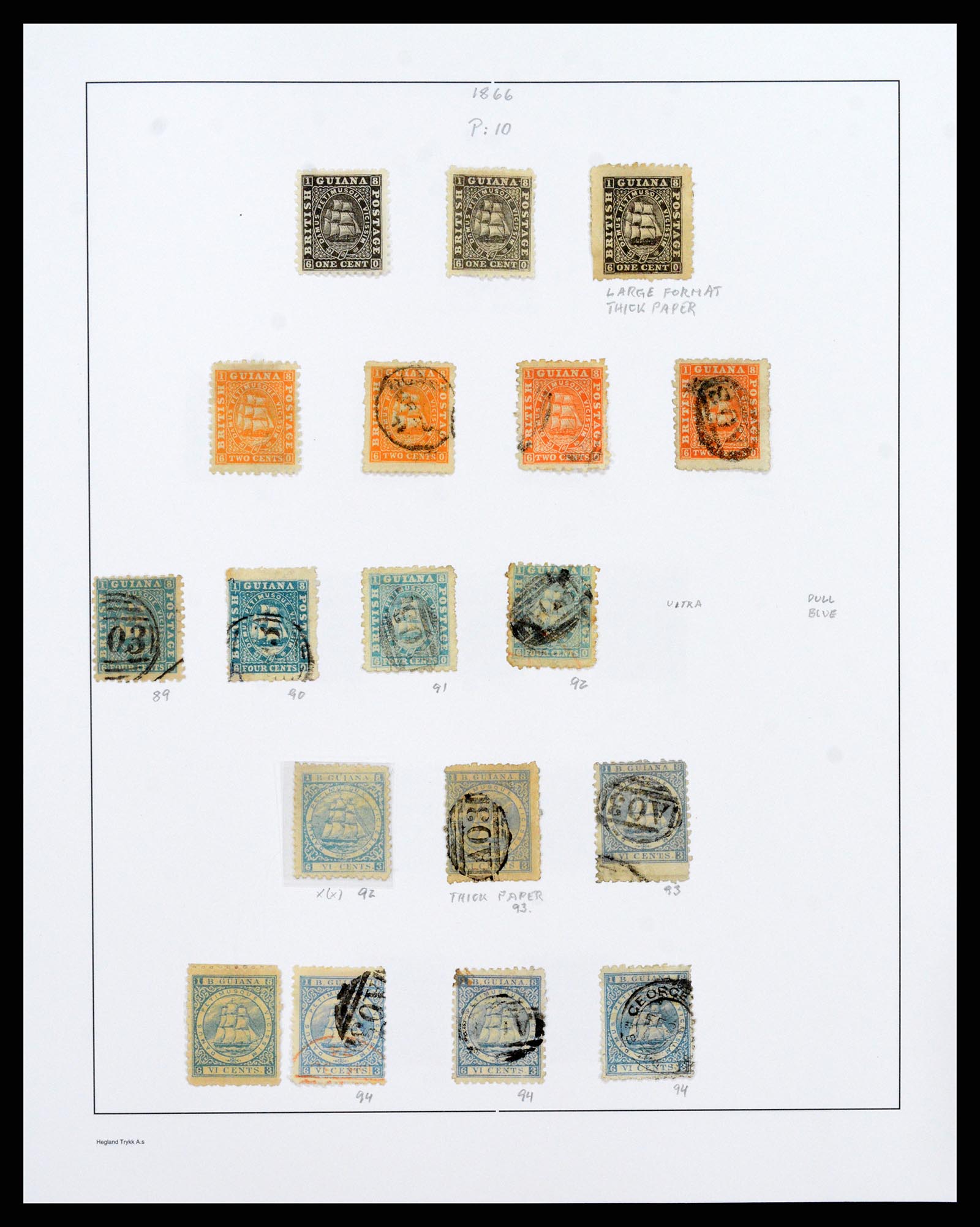 37939 015 - Stamp collection 37939 Supercollection British Guiana 1852-1966.