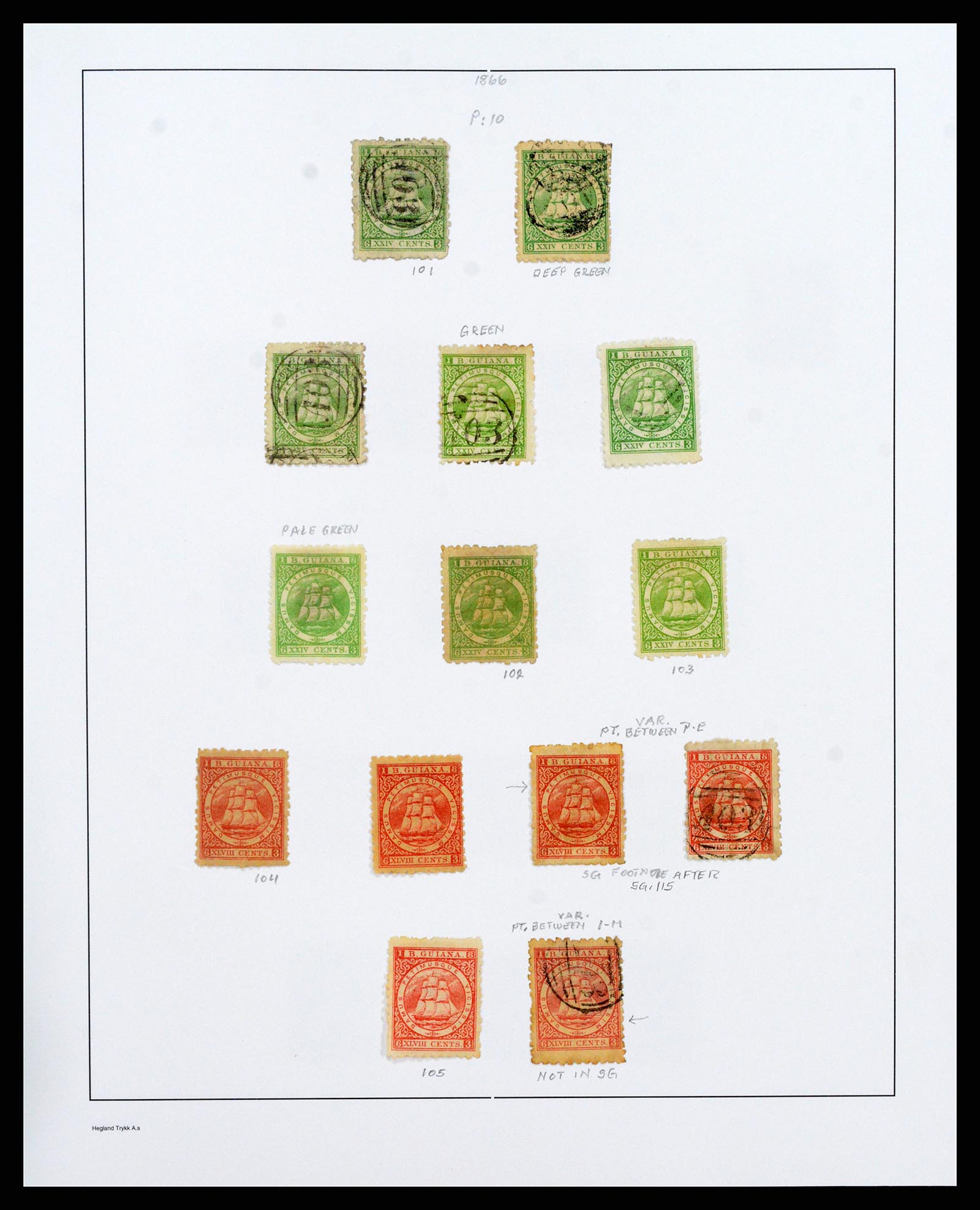 37939 017 - Stamp collection 37939 Supercollection British Guiana 1852-1966.
