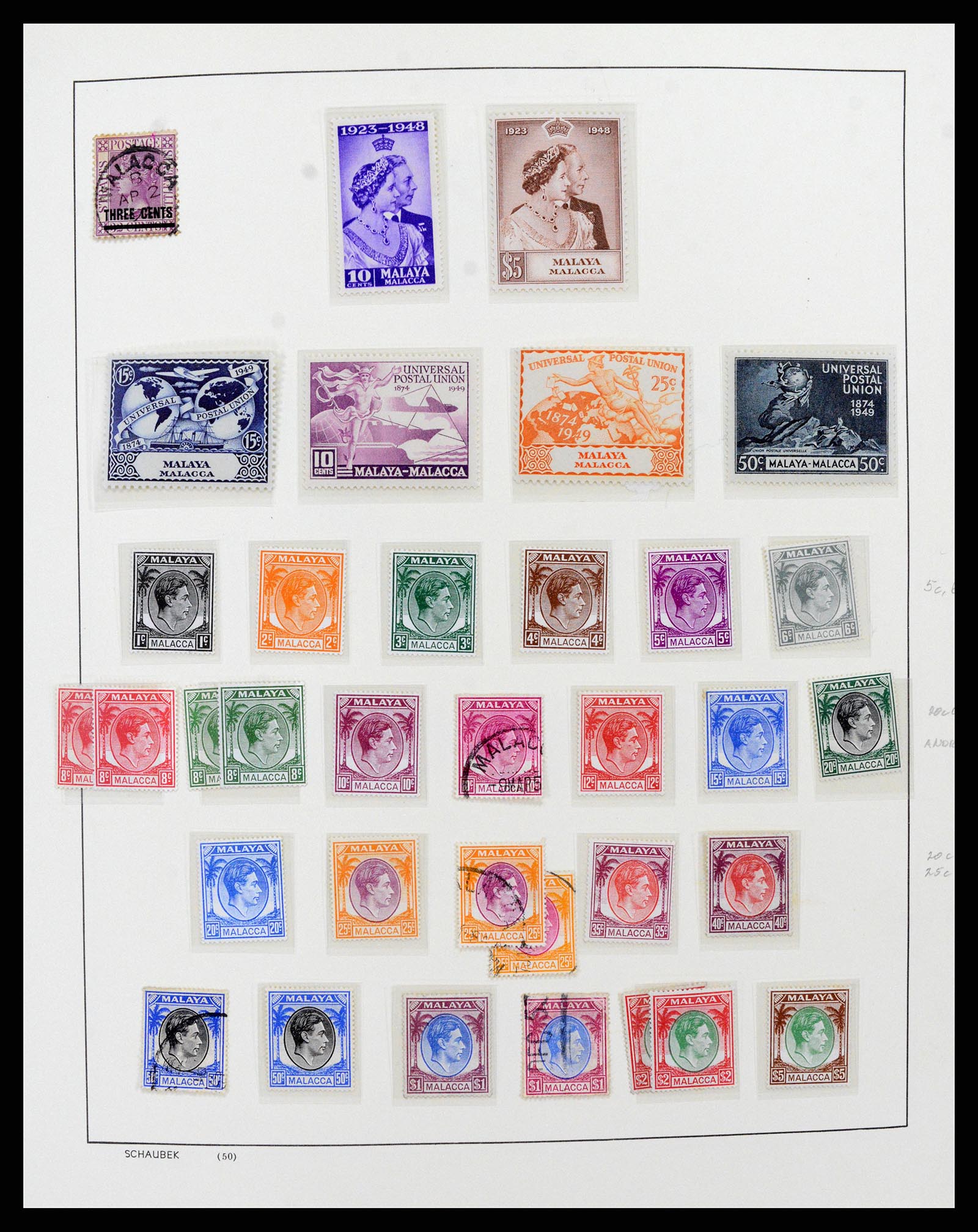 37945 001 - Stamp collection 37945 Supercollection Malayan States 1878-2000.