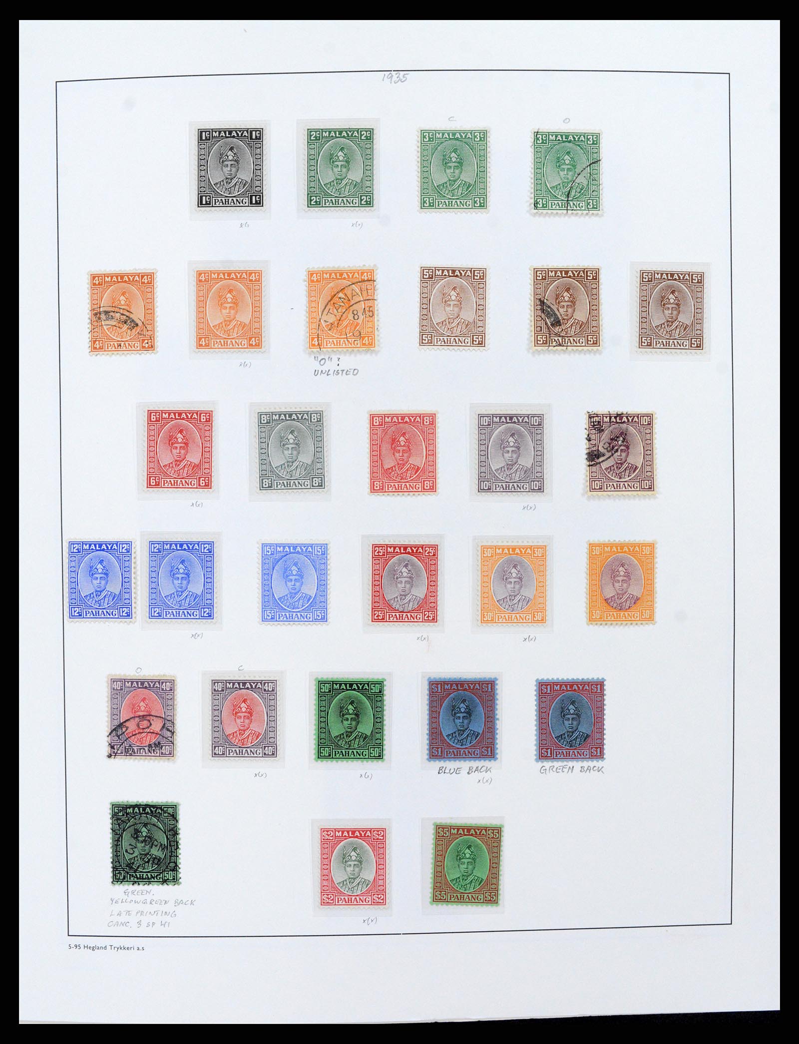37945 014 - Stamp collection 37945 Supercollection Malayan States 1878-2000.
