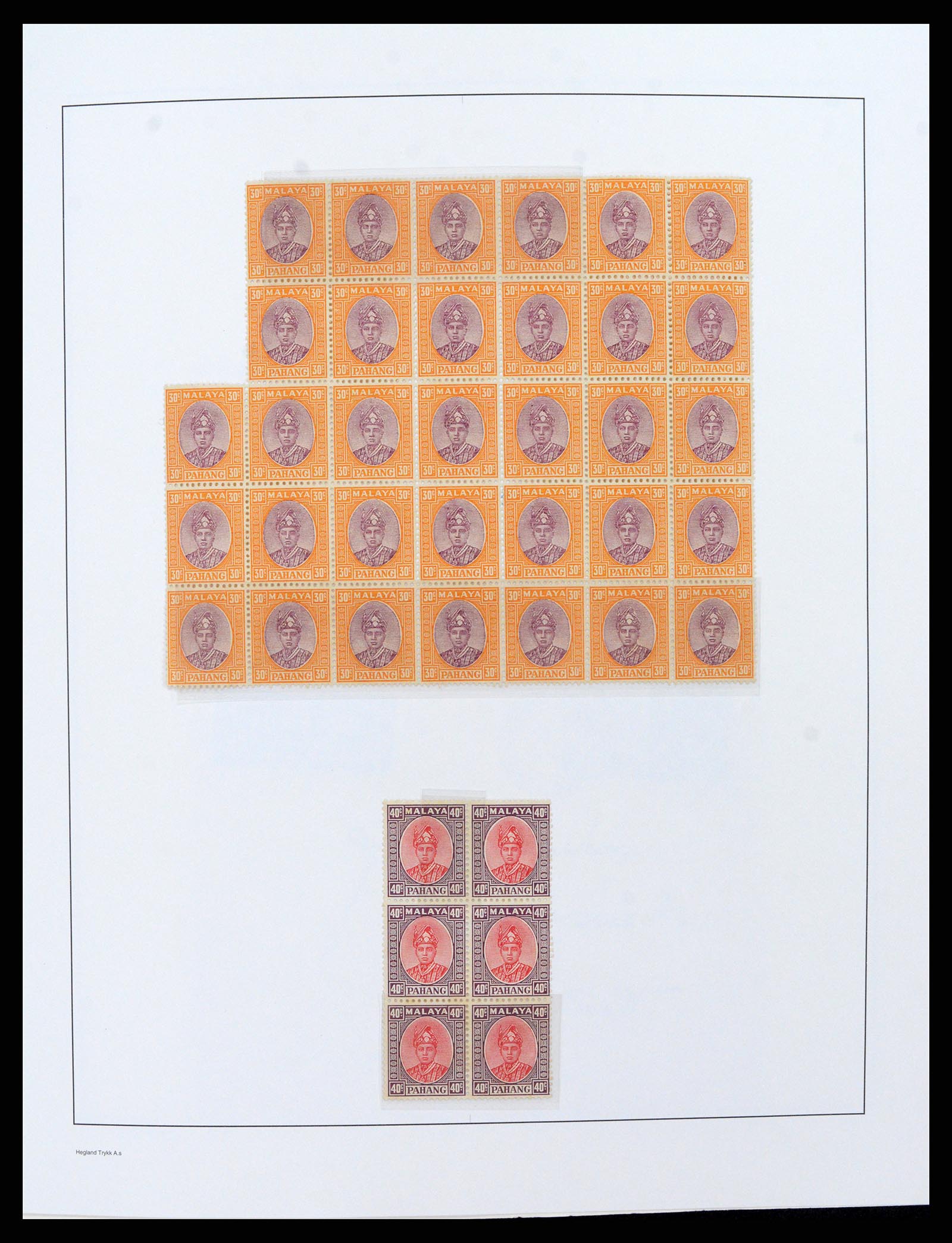 37945 015 - Stamp collection 37945 Supercollection Malayan States 1878-2000.