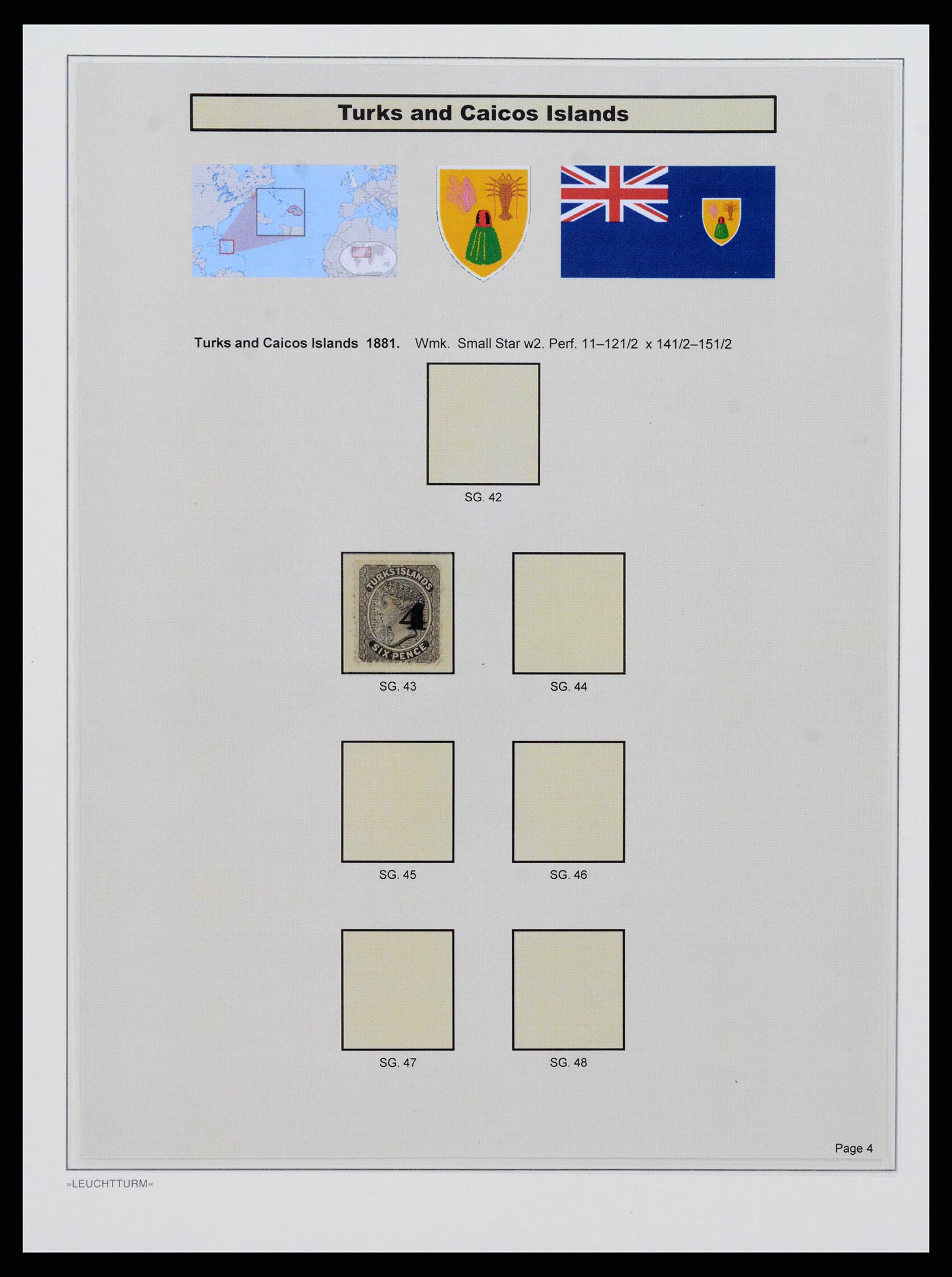 37947 005 - Postzegelverzameling 37947 Turks & Caicos 1867-1978.