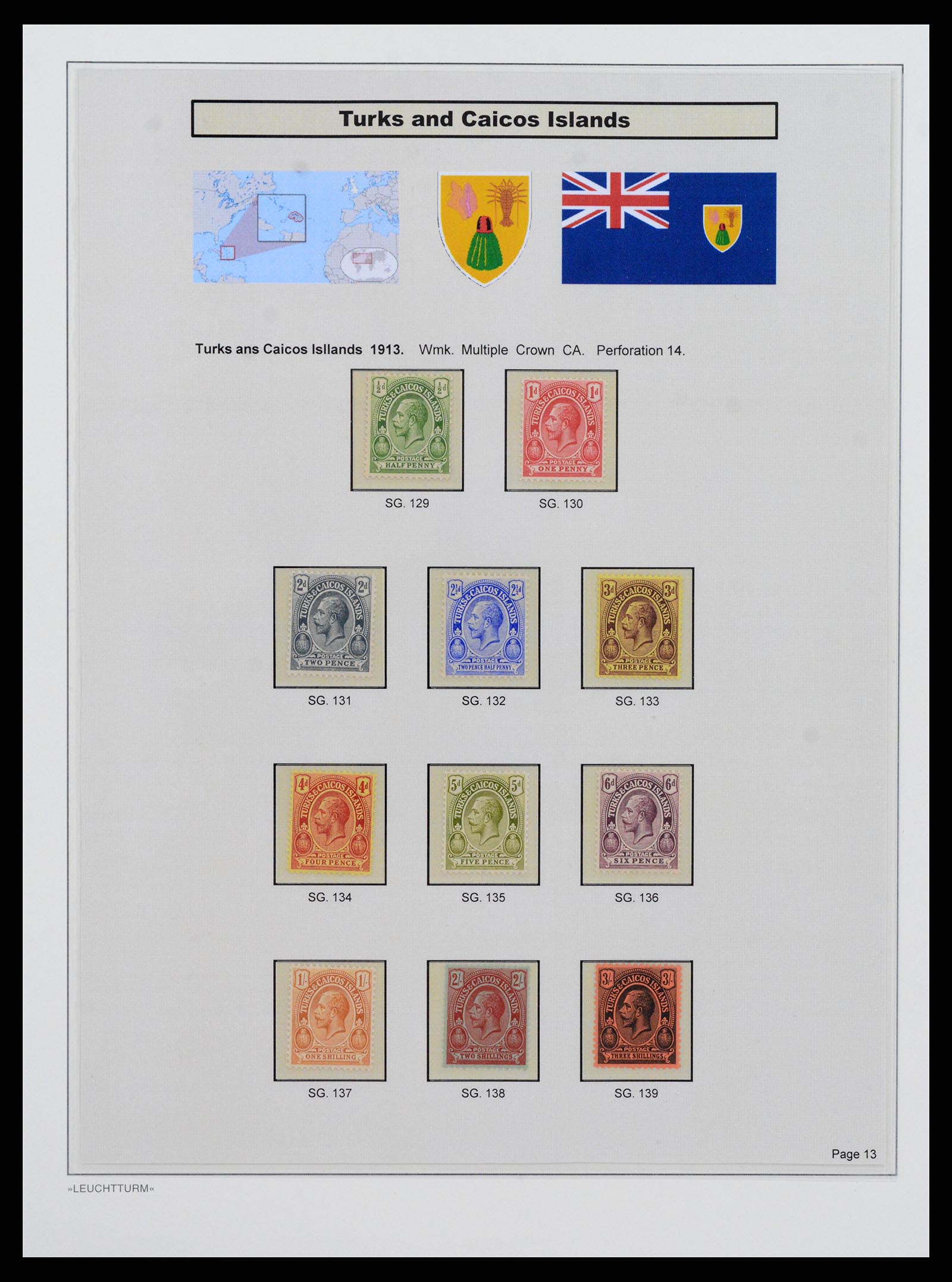 37947 010 - Postzegelverzameling 37947 Turks & Caicos 1867-1978.