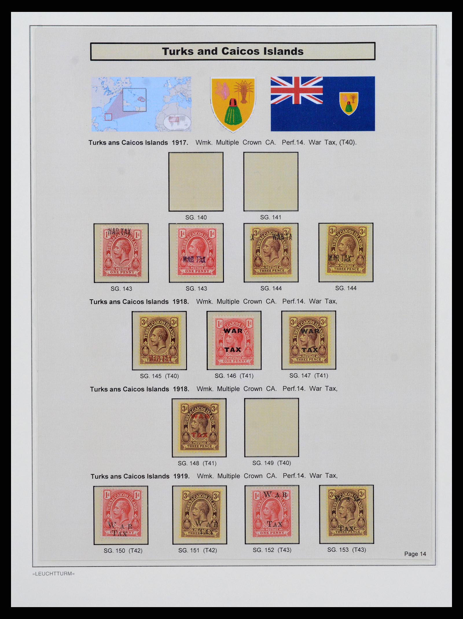 37947 011 - Postzegelverzameling 37947 Turks & Caicos 1867-1978.