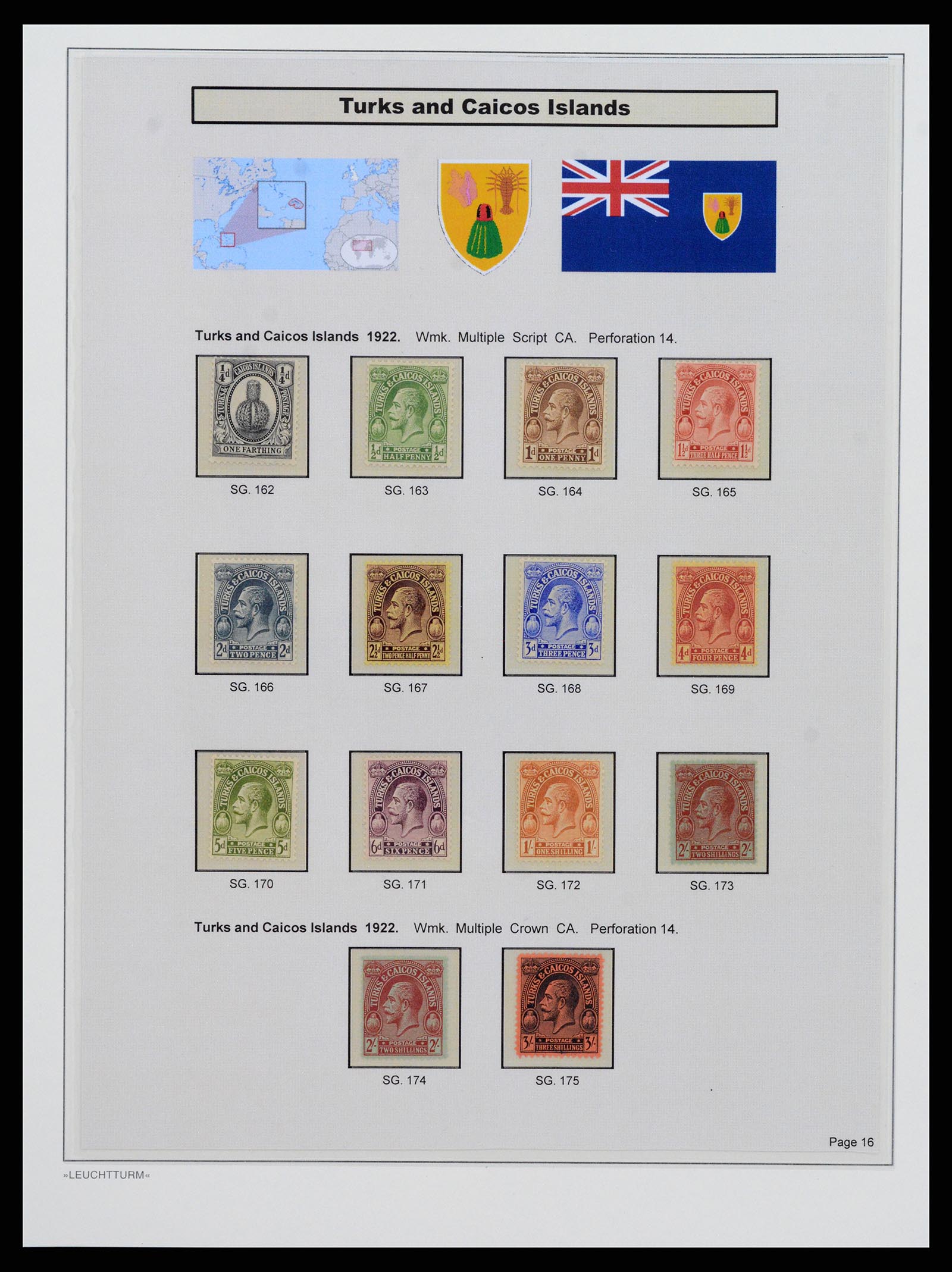 37947 013 - Postzegelverzameling 37947 Turks & Caicos 1867-1978.