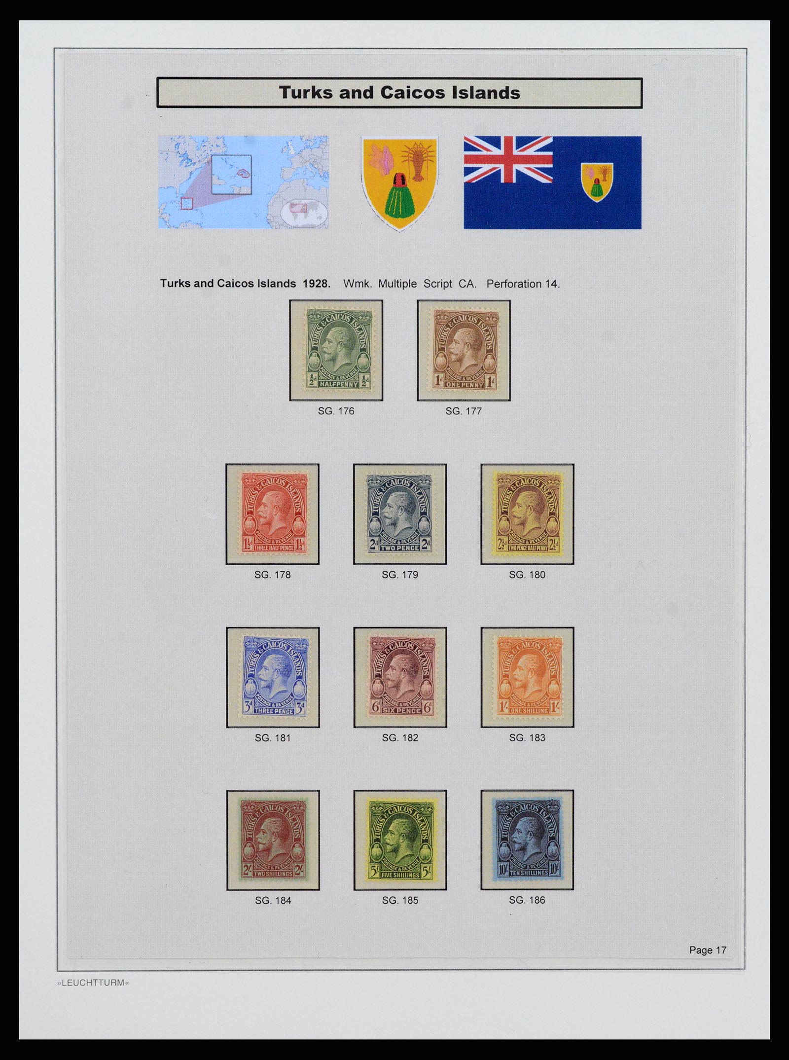 37947 014 - Postzegelverzameling 37947 Turks & Caicos 1867-1978.