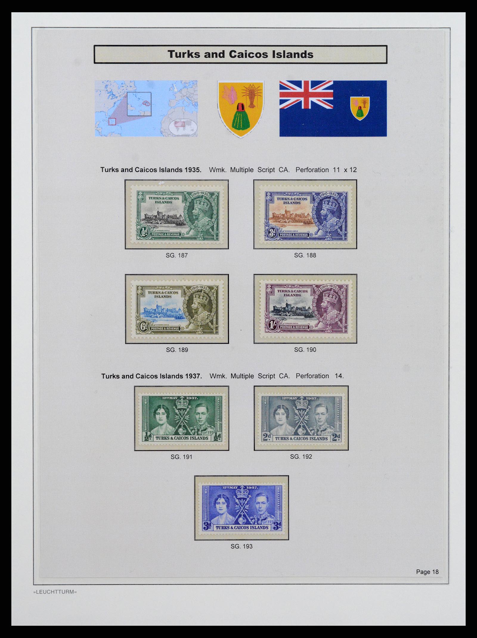 37947 015 - Postzegelverzameling 37947 Turks & Caicos 1867-1978.