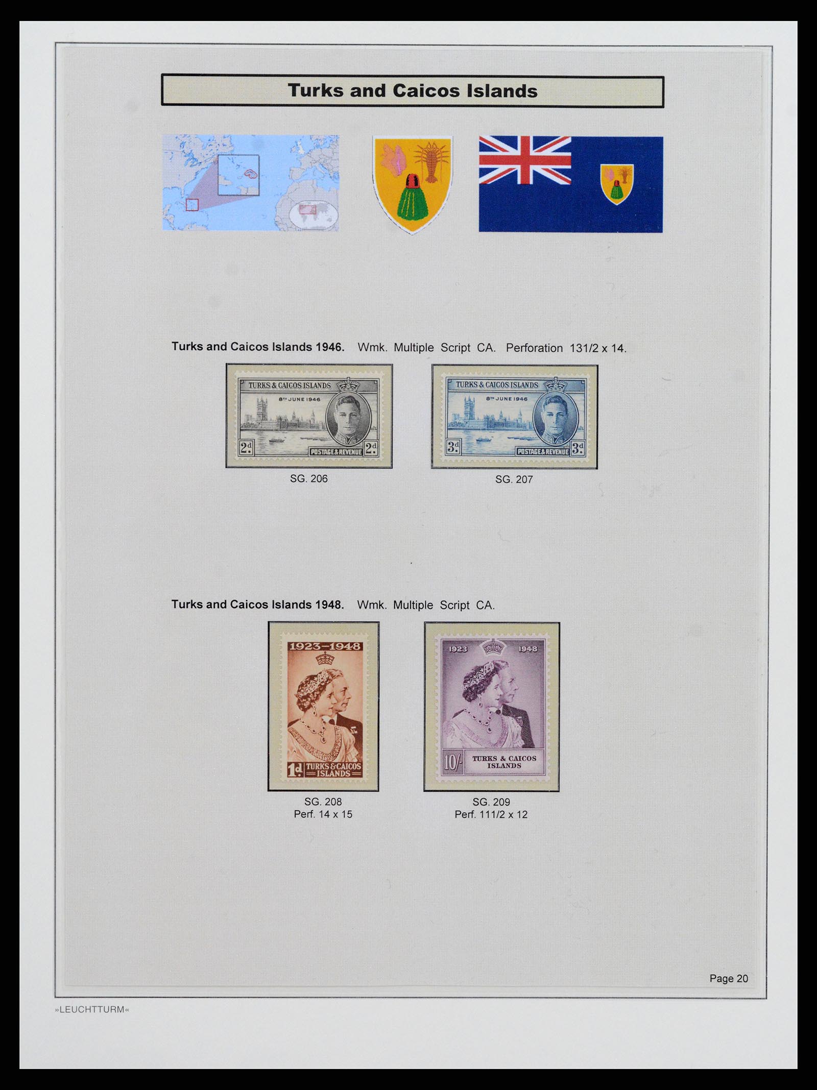 37947 017 - Postzegelverzameling 37947 Turks & Caicos 1867-1978.