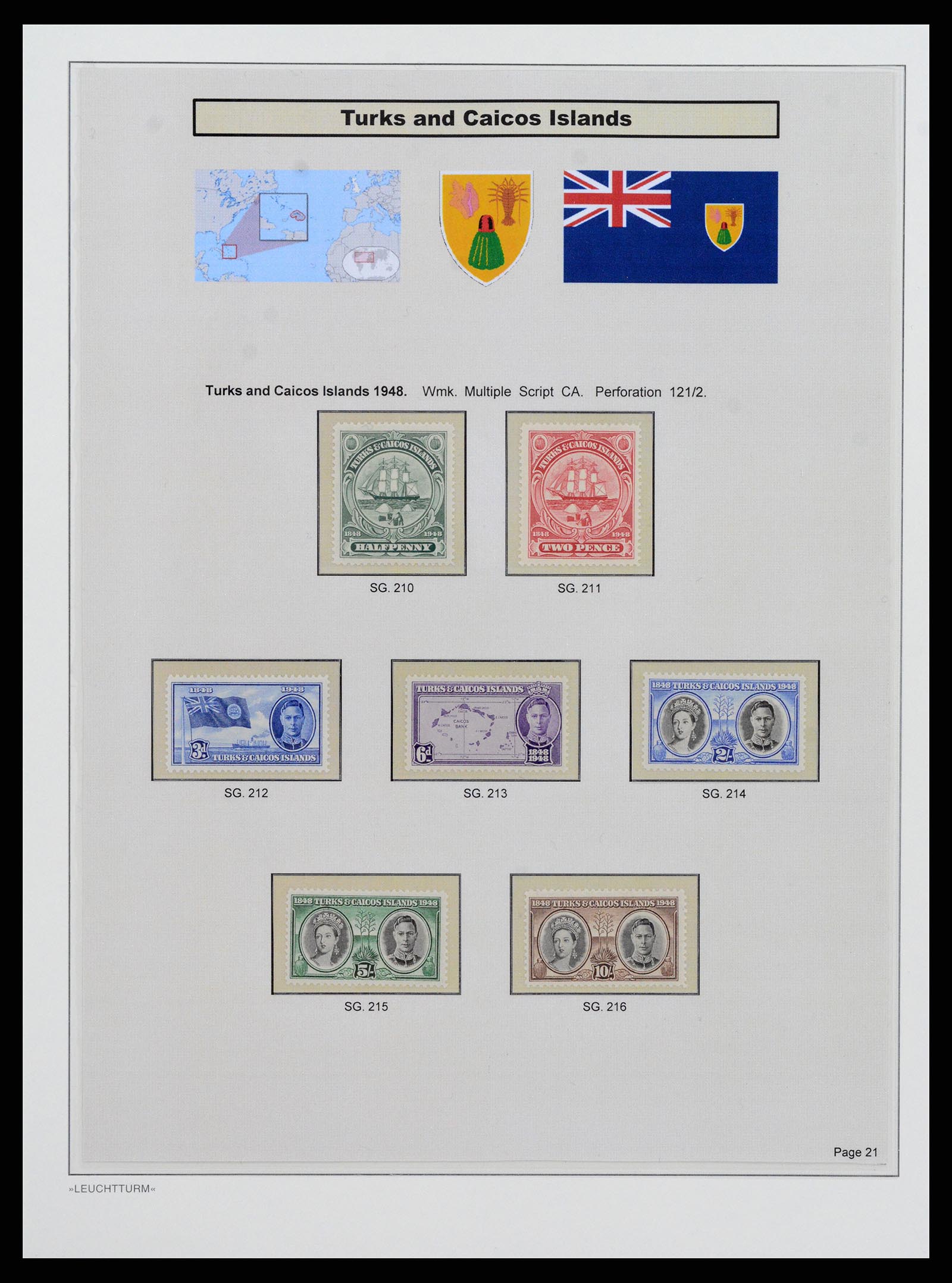 37947 018 - Postzegelverzameling 37947 Turks & Caicos 1867-1978.