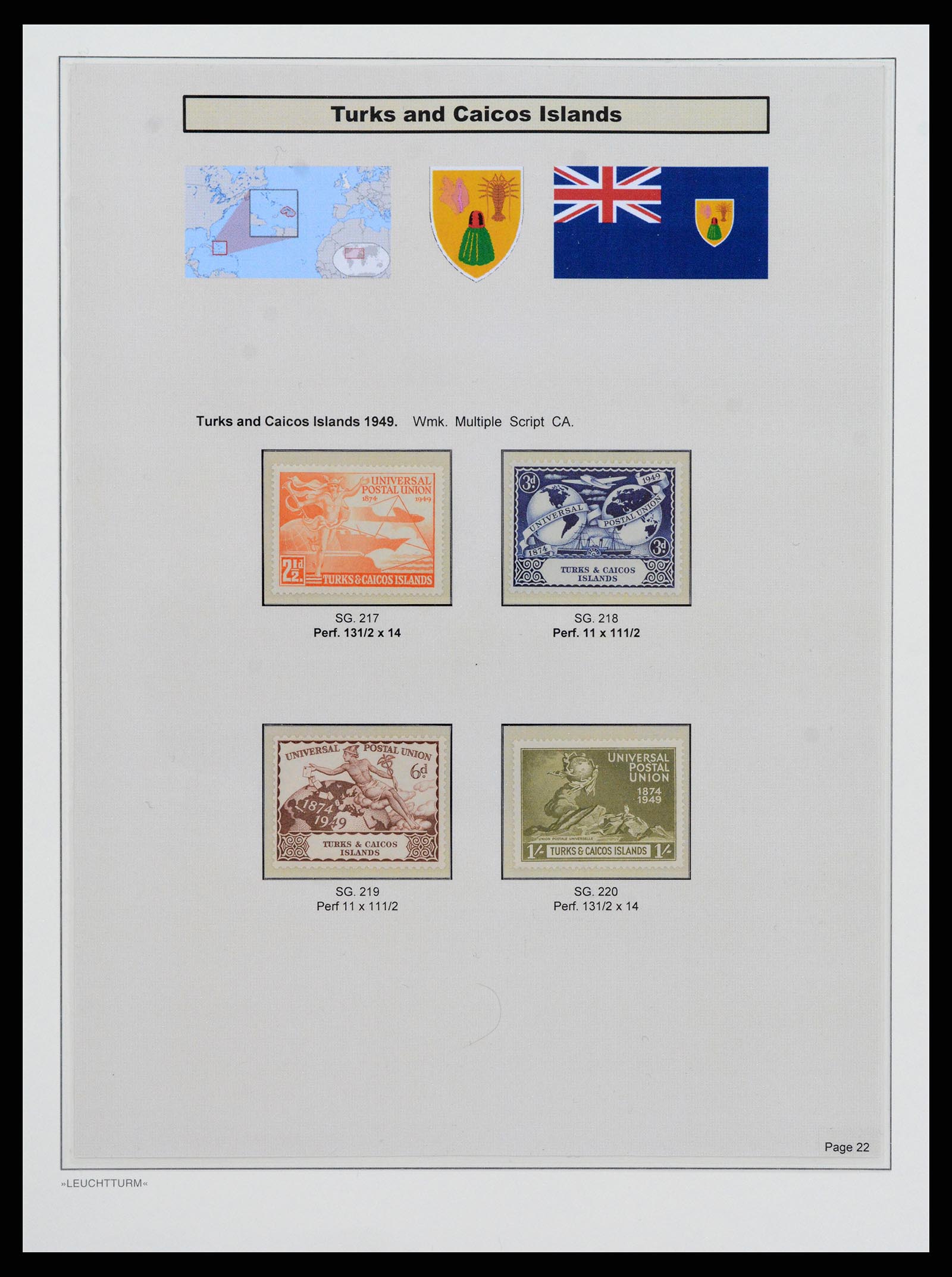 37947 019 - Postzegelverzameling 37947 Turks & Caicos 1867-1978.