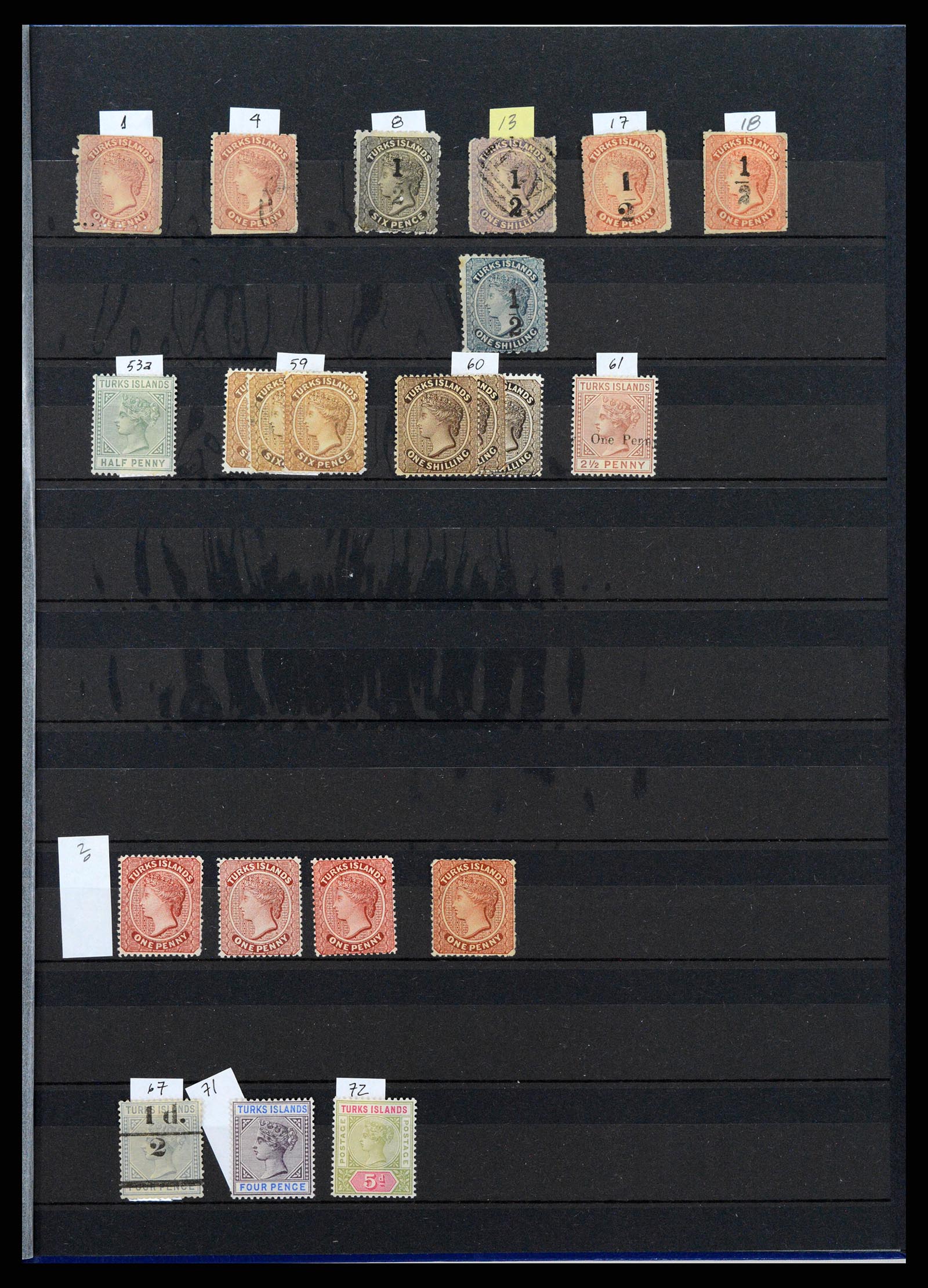 37947 020 - Postzegelverzameling 37947 Turks & Caicos 1867-1978.