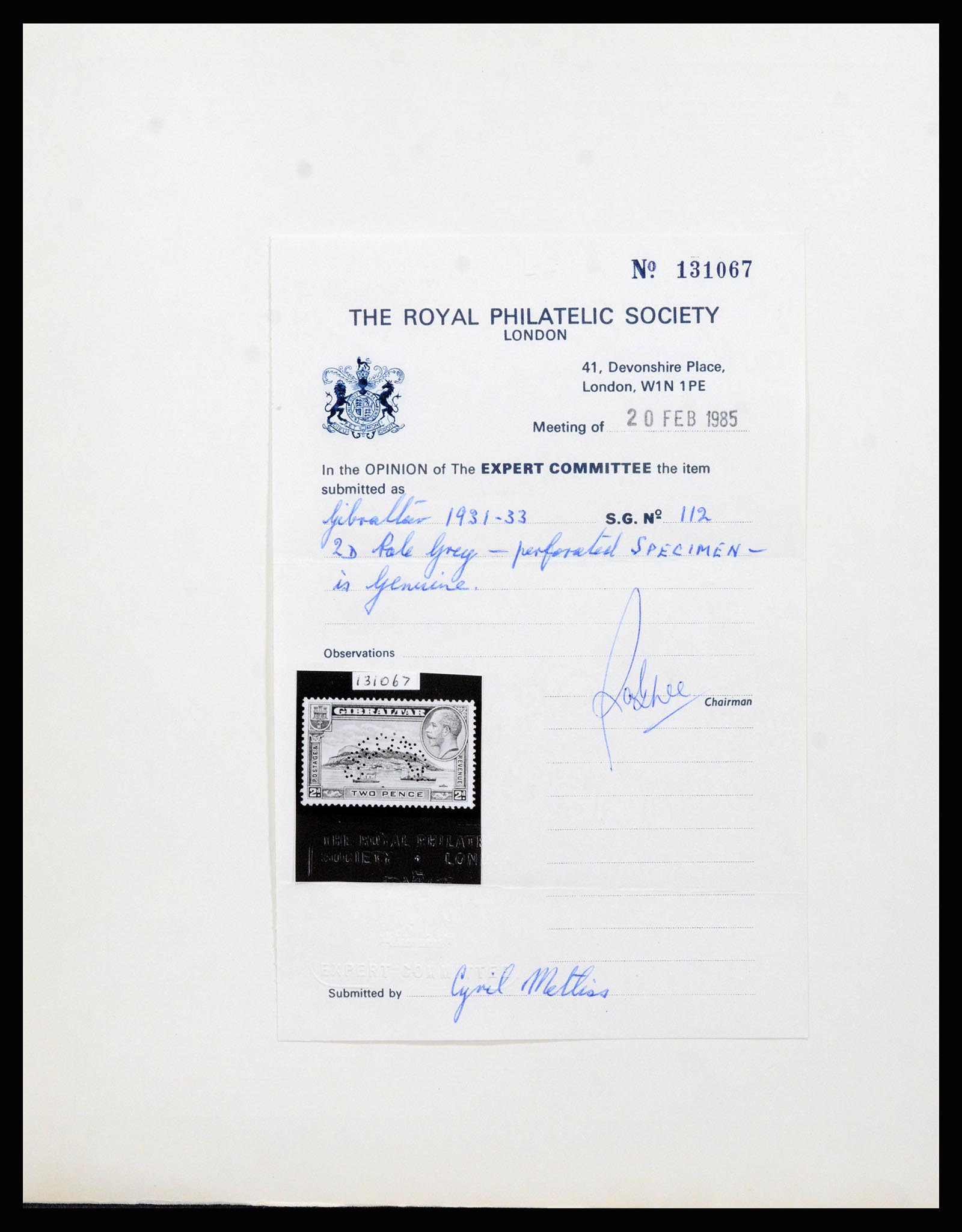 37950 003 - Postzegelverzameling 37950 Superverzameling Gibraltar 1886-2000.