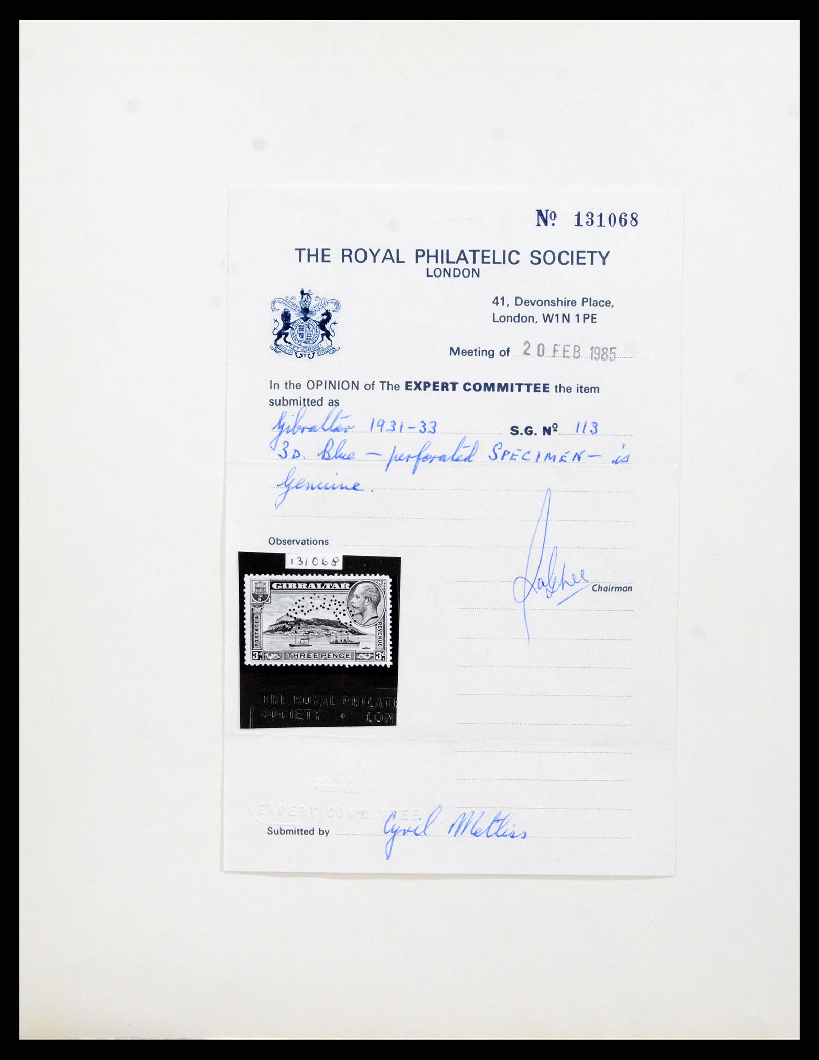 37950 004 - Postzegelverzameling 37950 Superverzameling Gibraltar 1886-2000.
