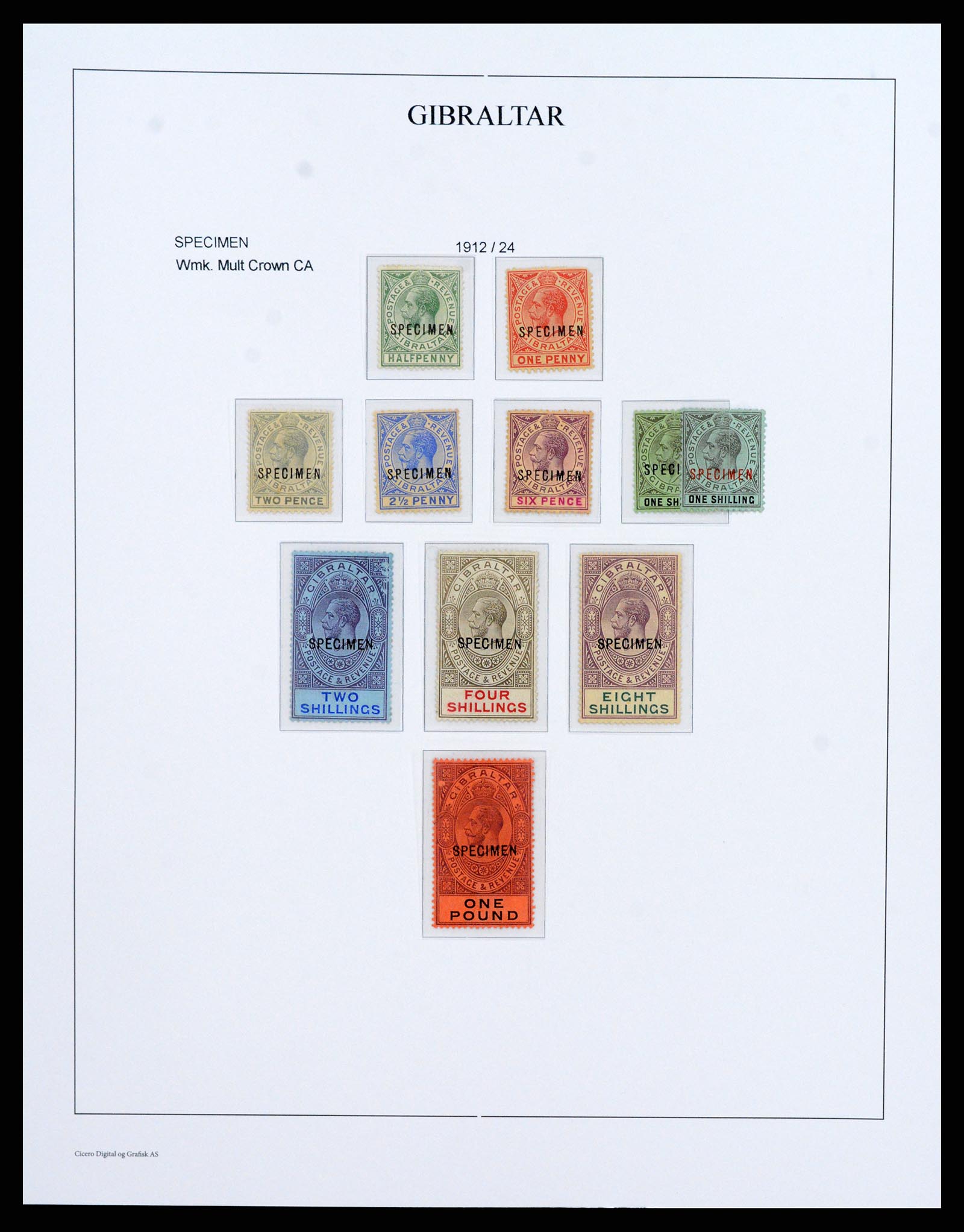 37950 013 - Postzegelverzameling 37950 Superverzameling Gibraltar 1886-2000.