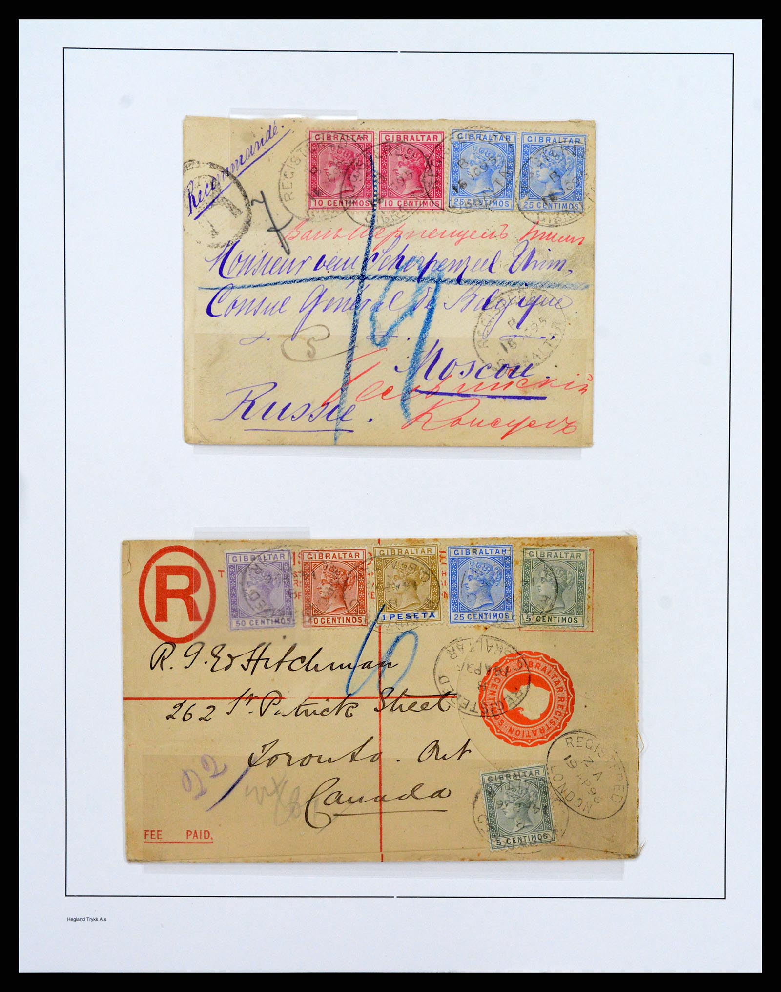 37950 017 - Postzegelverzameling 37950 Superverzameling Gibraltar 1886-2000.