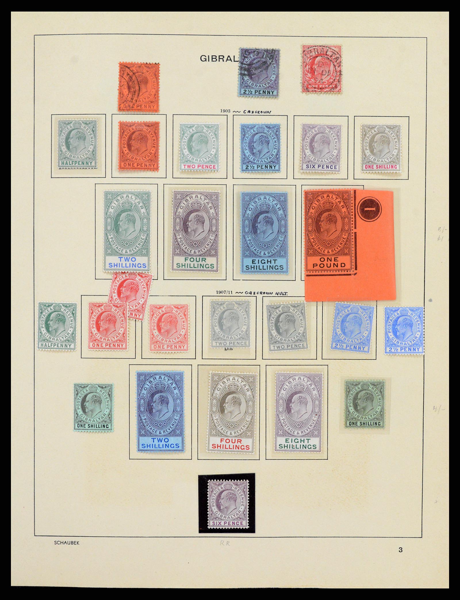 37950 018 - Postzegelverzameling 37950 Superverzameling Gibraltar 1886-2000.