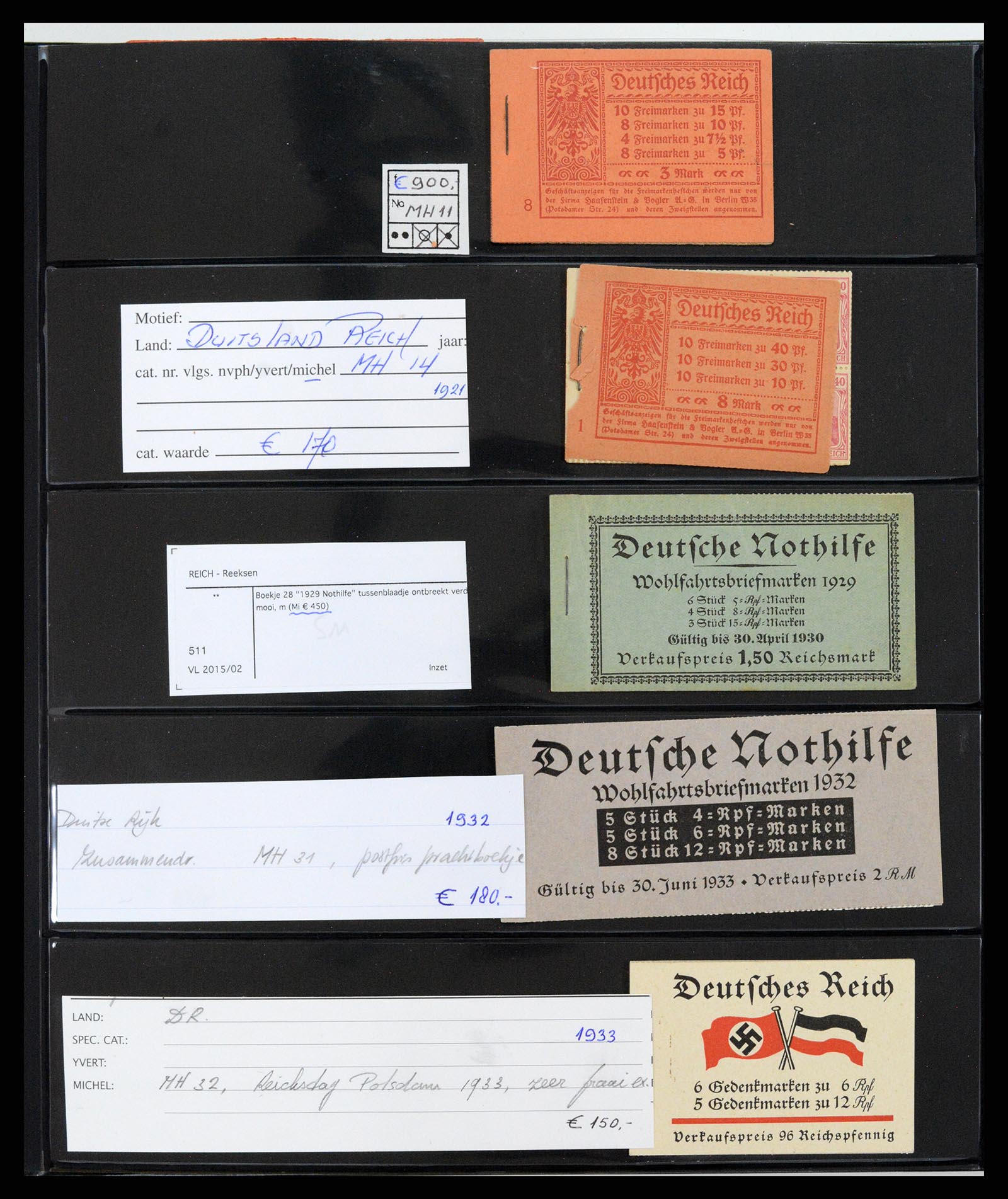 37951 001 - Postzegelverzameling 37951 Duitsland postzegelboekjes 1919-2003.