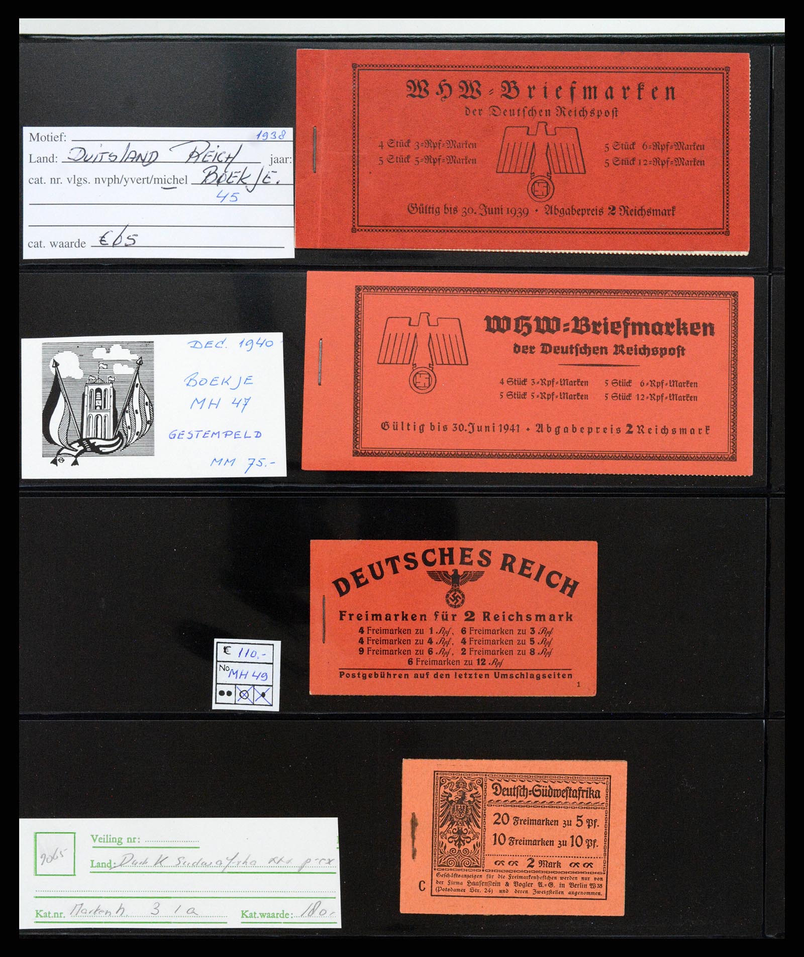 37951 004 - Postzegelverzameling 37951 Duitsland postzegelboekjes 1919-2003.