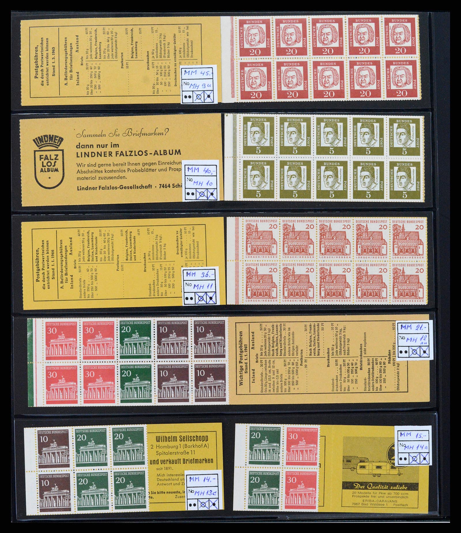 37951 010 - Postzegelverzameling 37951 Duitsland postzegelboekjes 1919-2003.