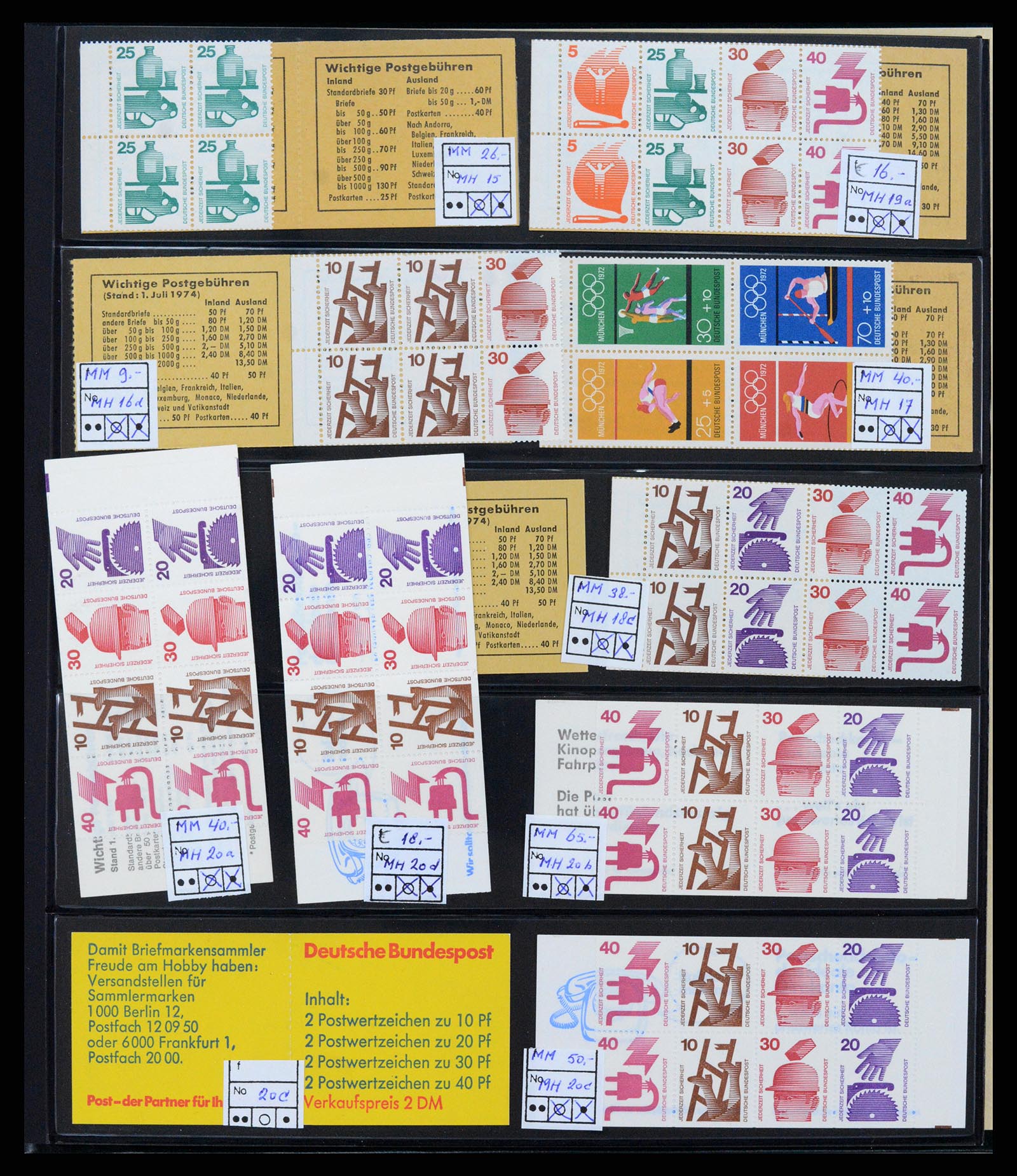 37951 011 - Postzegelverzameling 37951 Duitsland postzegelboekjes 1919-2003.