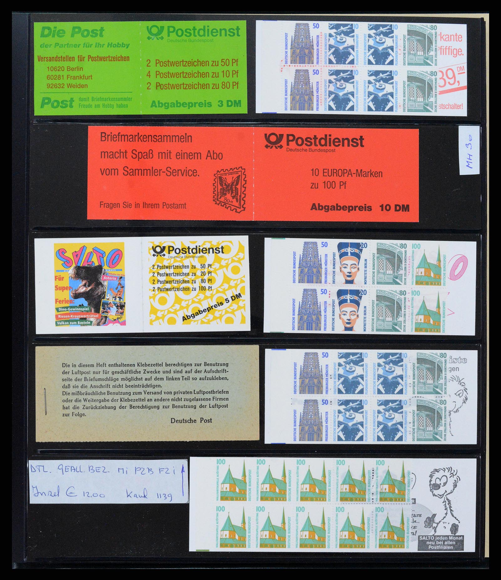 37951 015 - Postzegelverzameling 37951 Duitsland postzegelboekjes 1919-2003.