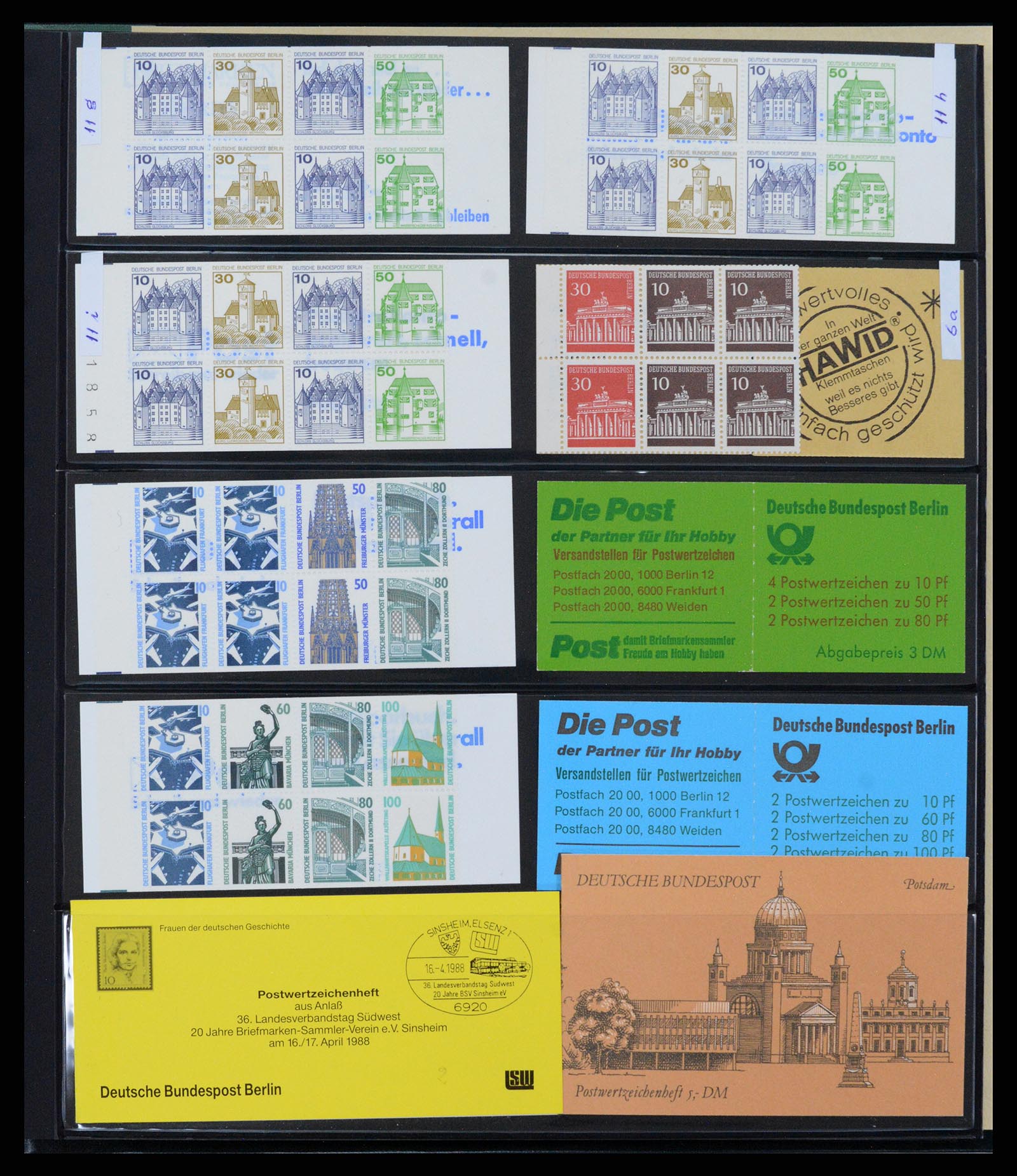 37951 019 - Postzegelverzameling 37951 Duitsland postzegelboekjes 1919-2003.
