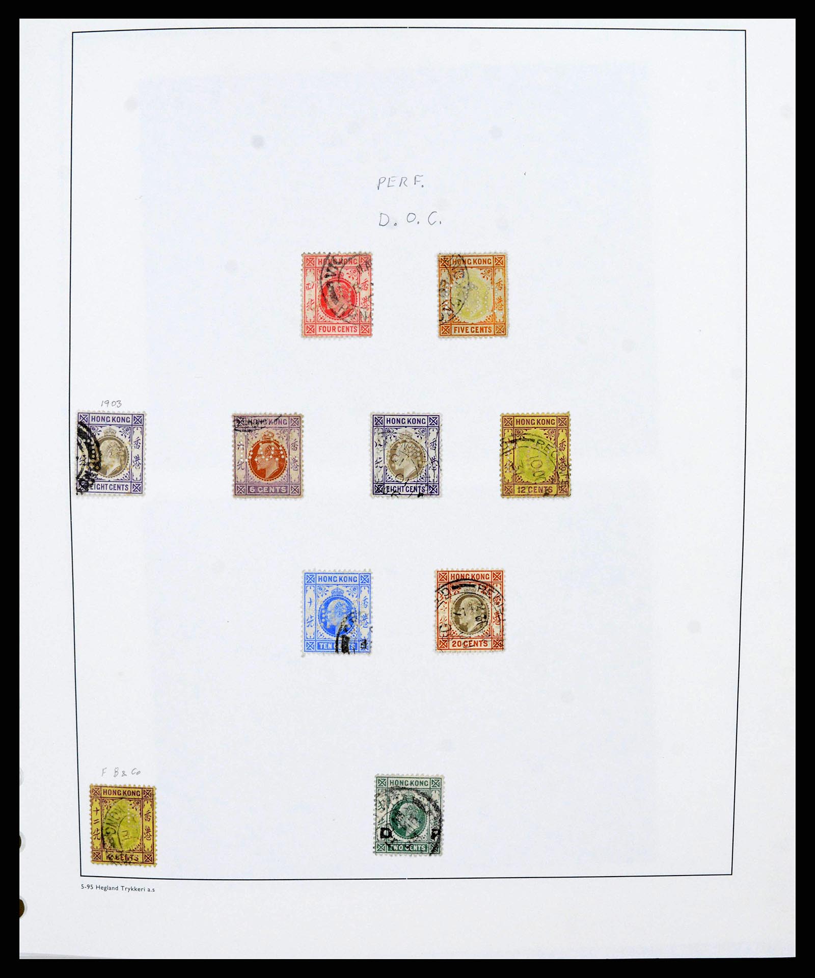 37955 0020 - Postzegelverzameling 37955 Hongkong superverzameling 1862-2007.
