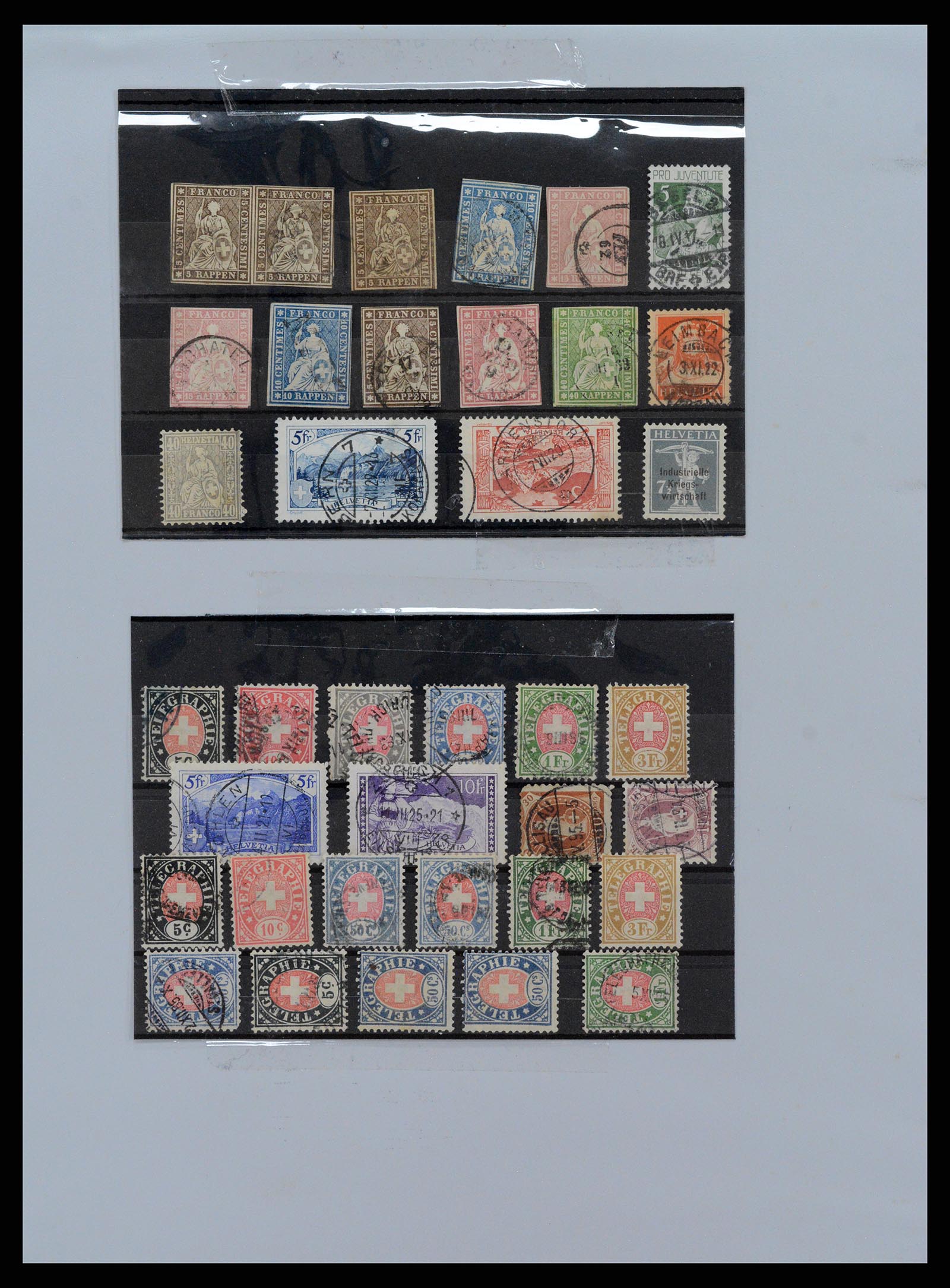 37957 001 - Stamp Collection 37957 Switzerland 1854-1945.