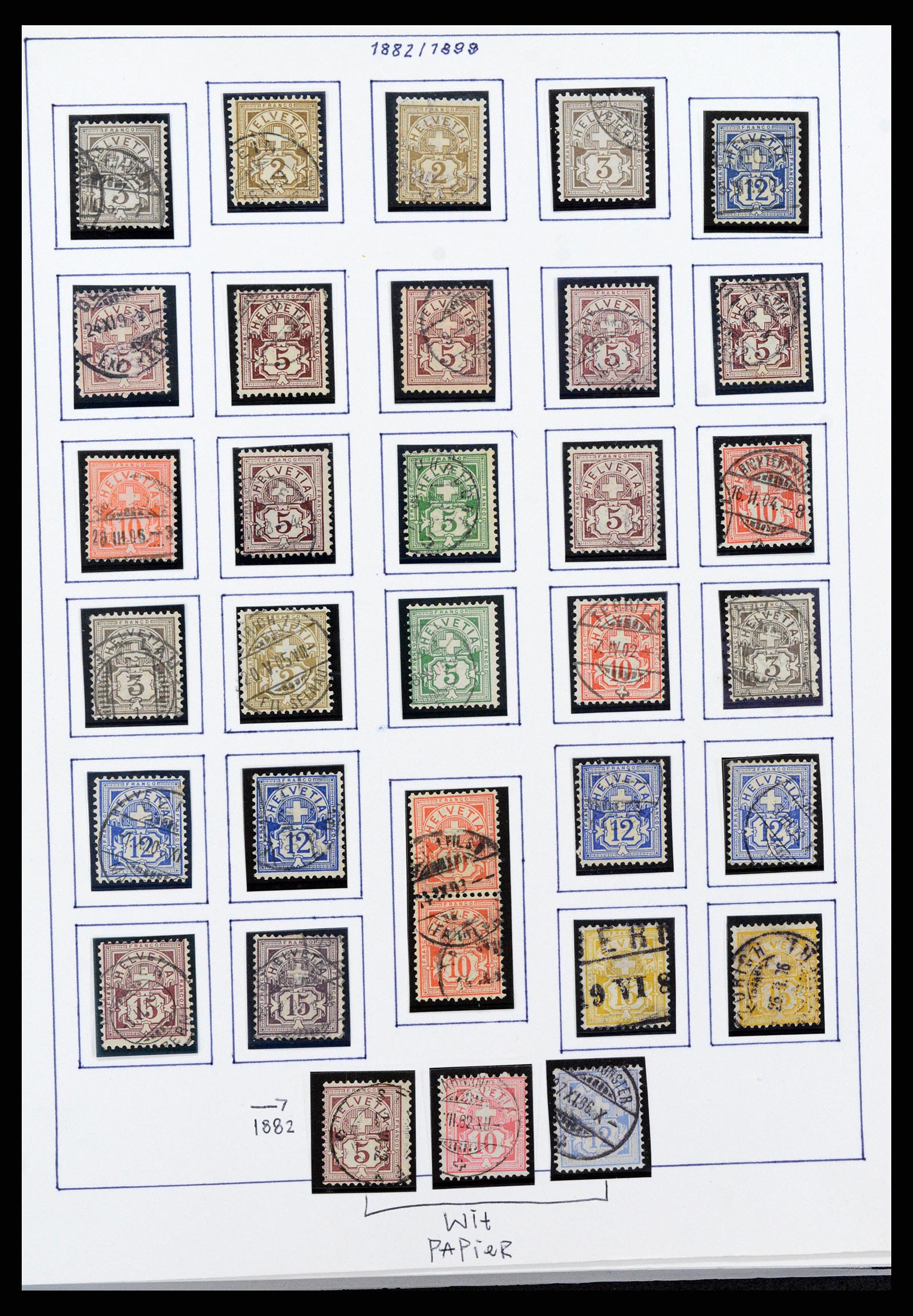 37957 005 - Stamp Collection 37957 Switzerland 1854-1945.
