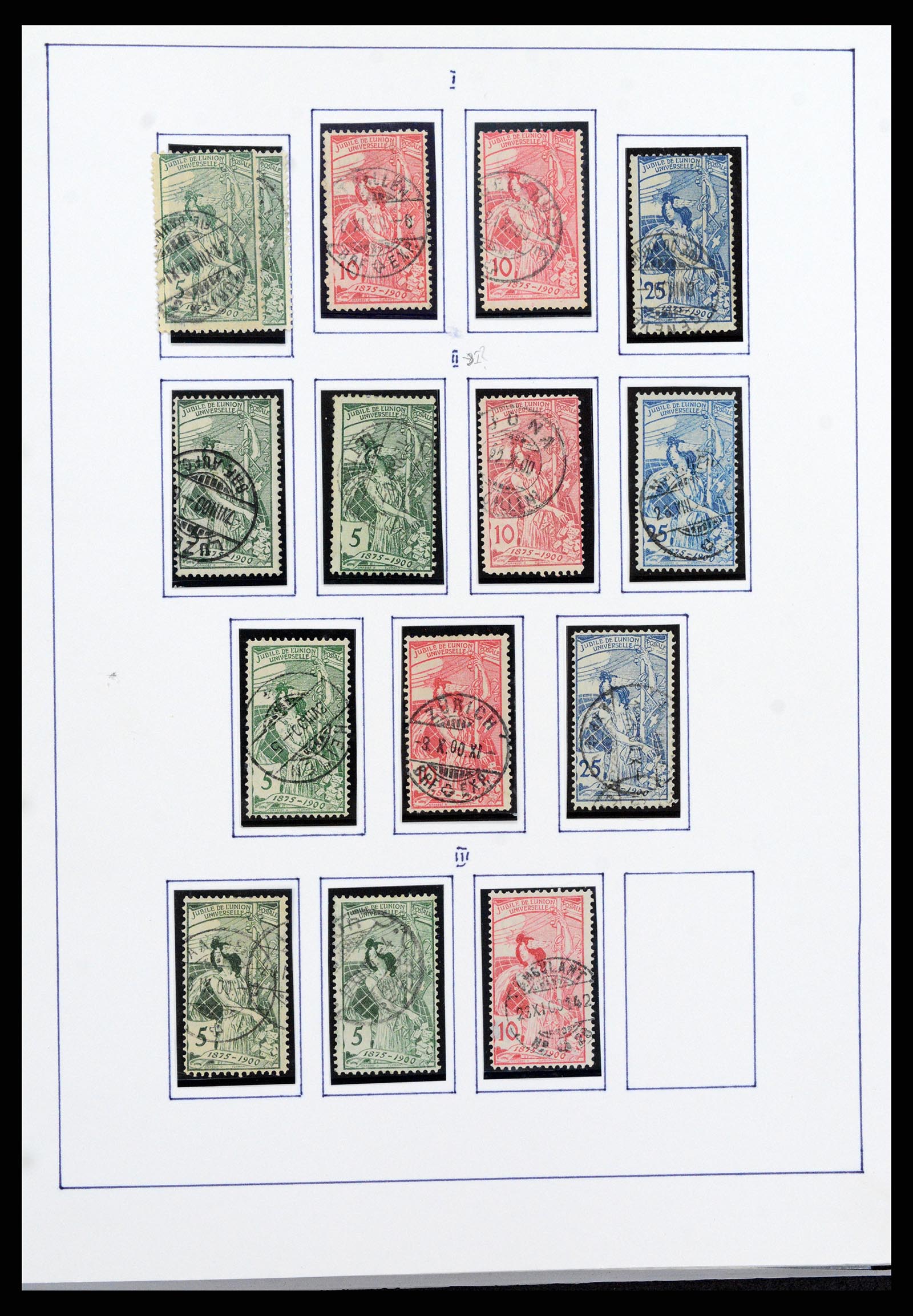 37957 011 - Stamp Collection 37957 Switzerland 1854-1945.