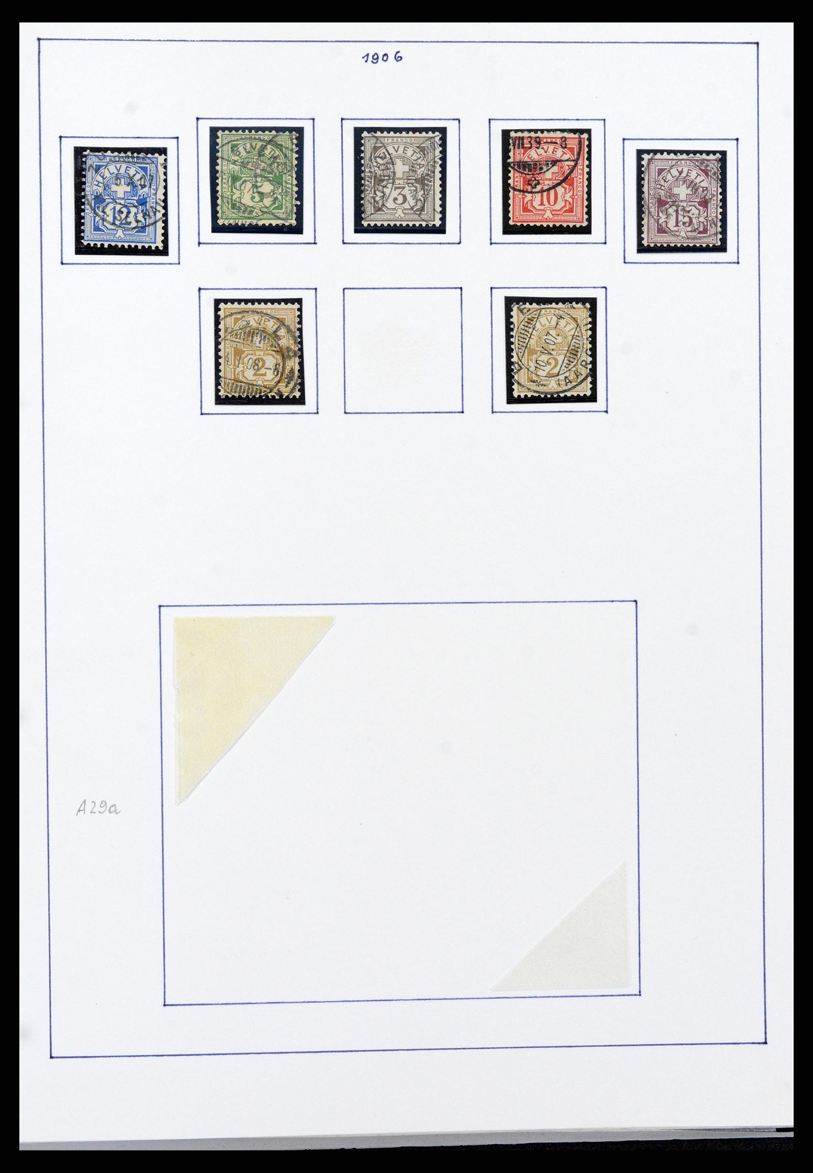 37957 012 - Stamp Collection 37957 Switzerland 1854-1945.