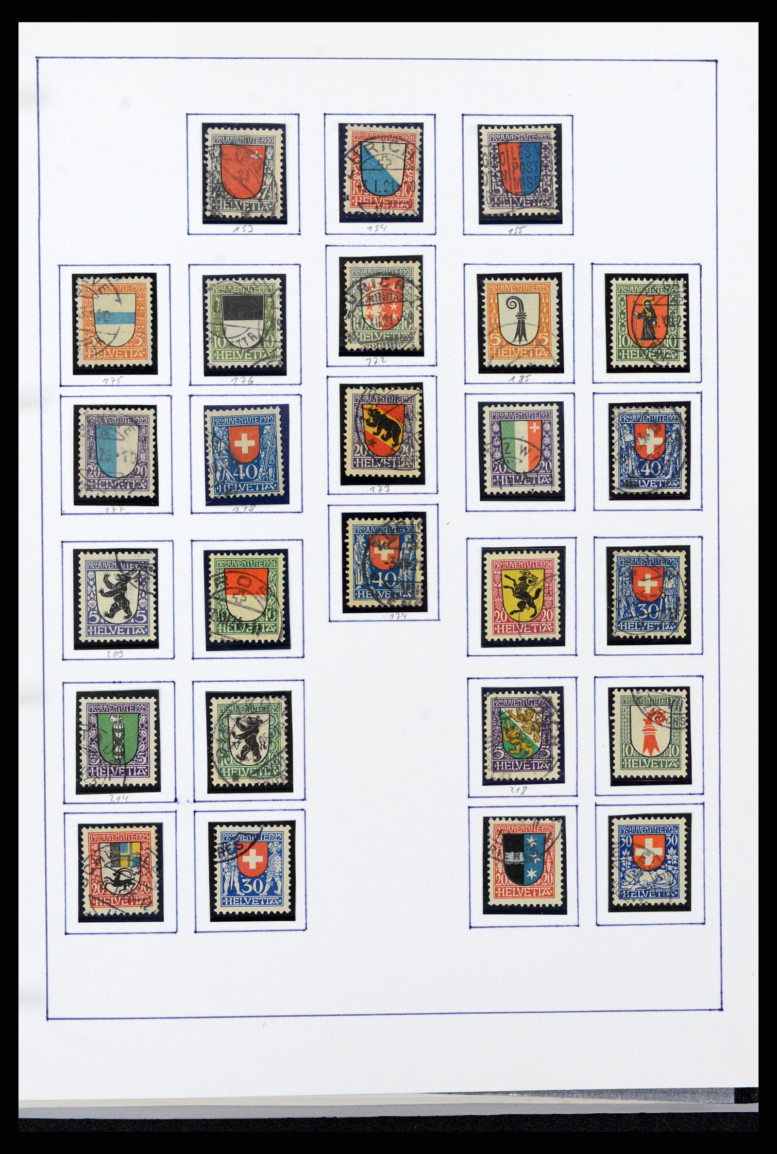 37957 020 - Stamp Collection 37957 Switzerland 1854-1945.