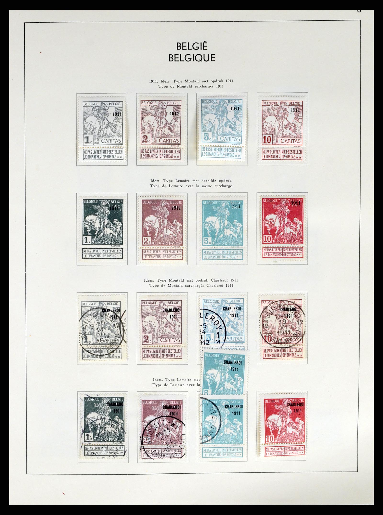 37959 007 - Postzegelverzameling 37959 België en Belgisch Congo 1849-1960.