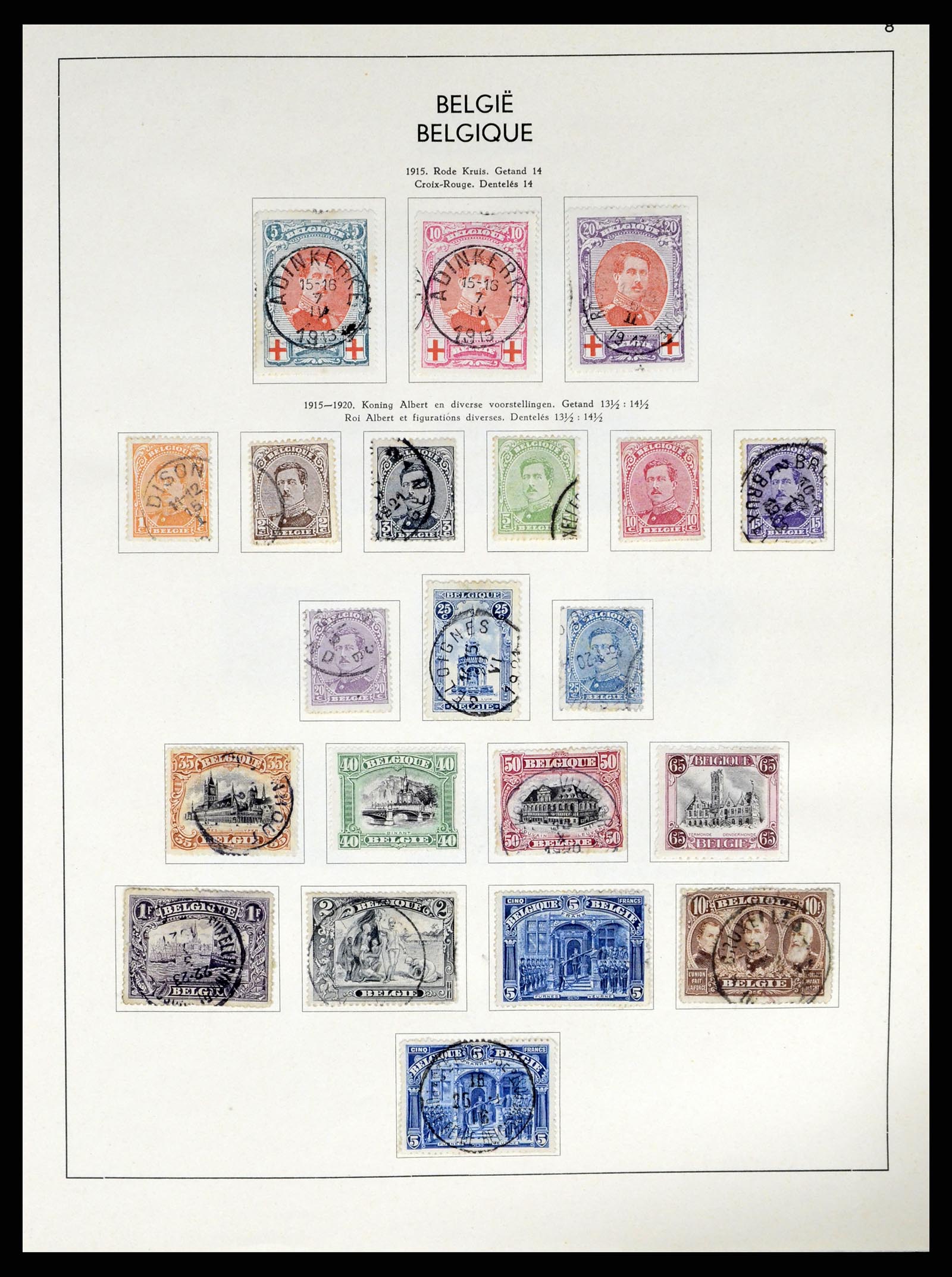 37959 009 - Postzegelverzameling 37959 België en Belgisch Congo 1849-1960.