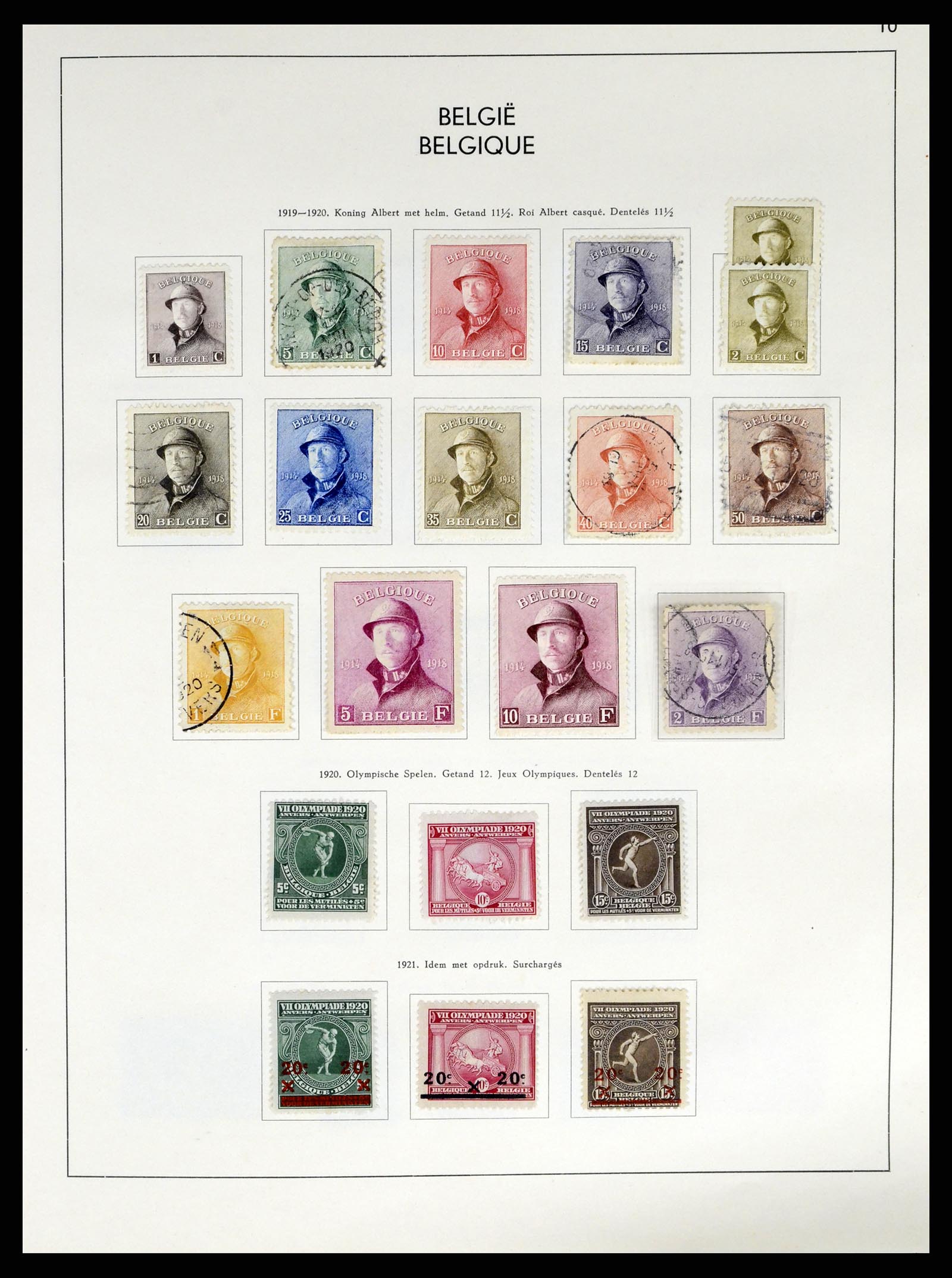 37959 011 - Postzegelverzameling 37959 België en Belgisch Congo 1849-1960.