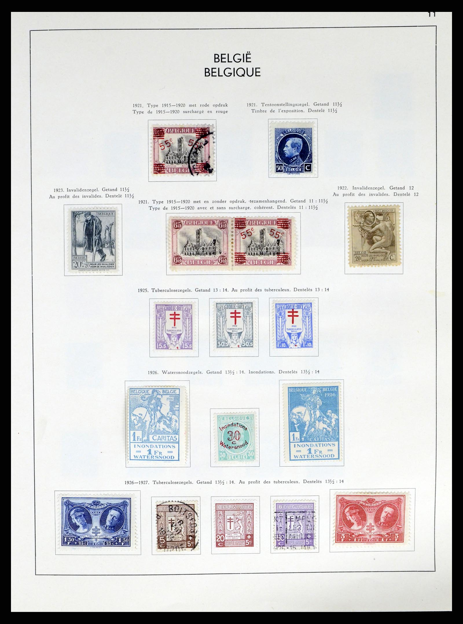 37959 012 - Postzegelverzameling 37959 België en Belgisch Congo 1849-1960.