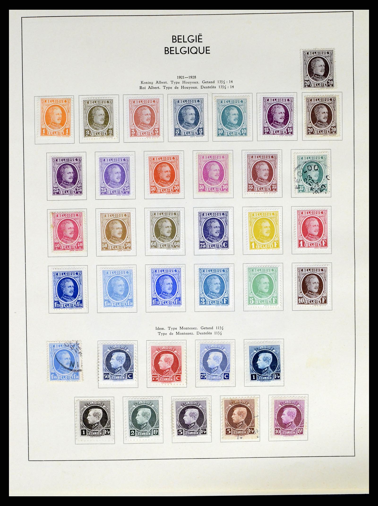 37959 013 - Postzegelverzameling 37959 België en Belgisch Congo 1849-1960.