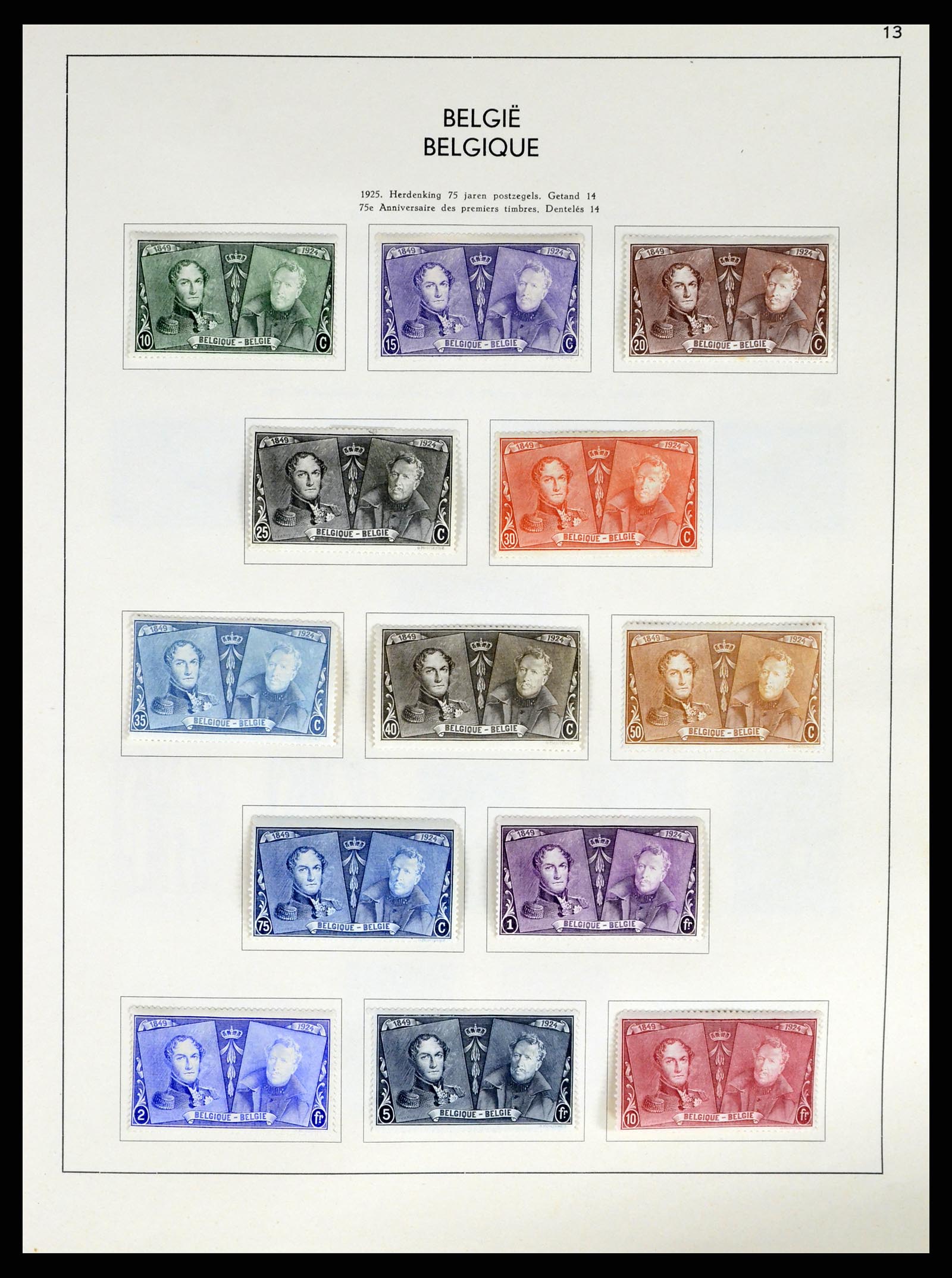 37959 015 - Postzegelverzameling 37959 België en Belgisch Congo 1849-1960.