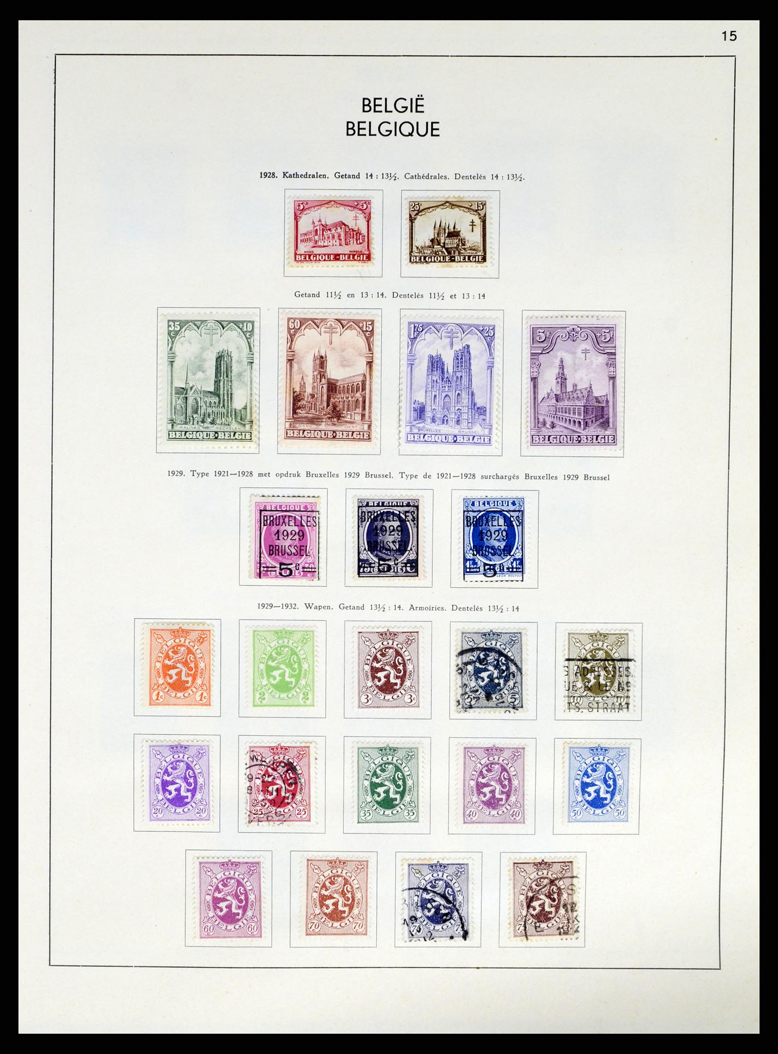 37959 018 - Postzegelverzameling 37959 België en Belgisch Congo 1849-1960.