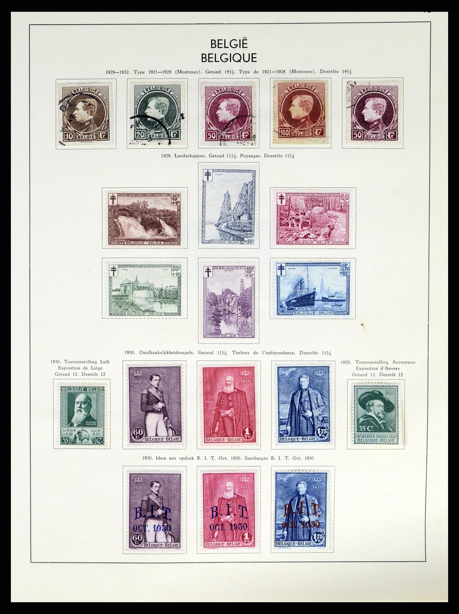 37959 019 - Postzegelverzameling 37959 België en Belgisch Congo 1849-1960.
