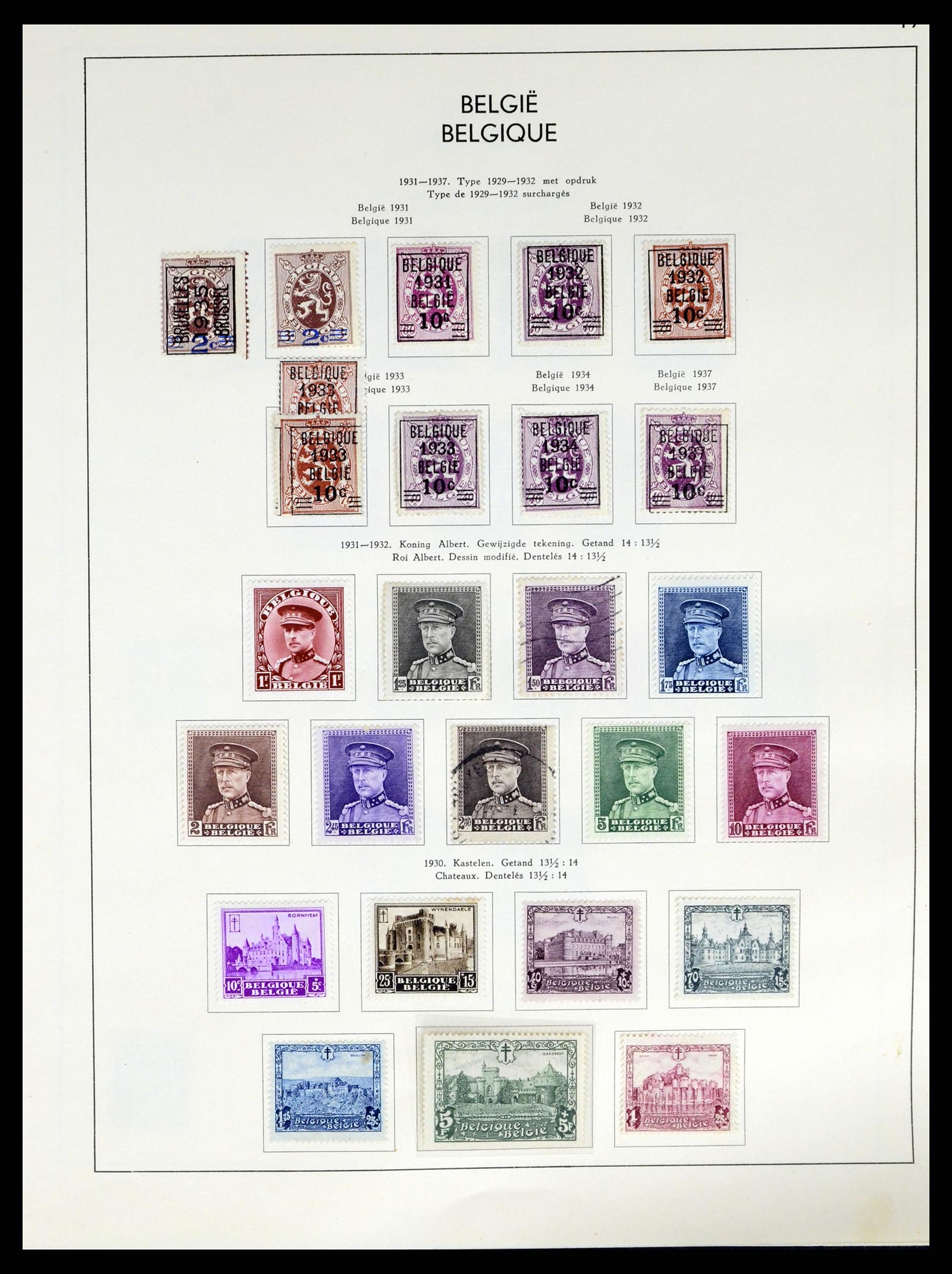 37959 022 - Postzegelverzameling 37959 België en Belgisch Congo 1849-1960.