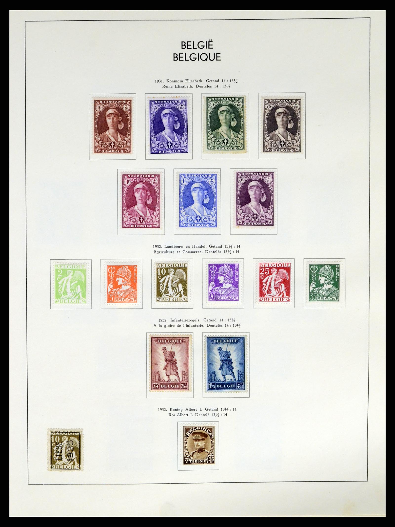 37959 023 - Postzegelverzameling 37959 België en Belgisch Congo 1849-1960.