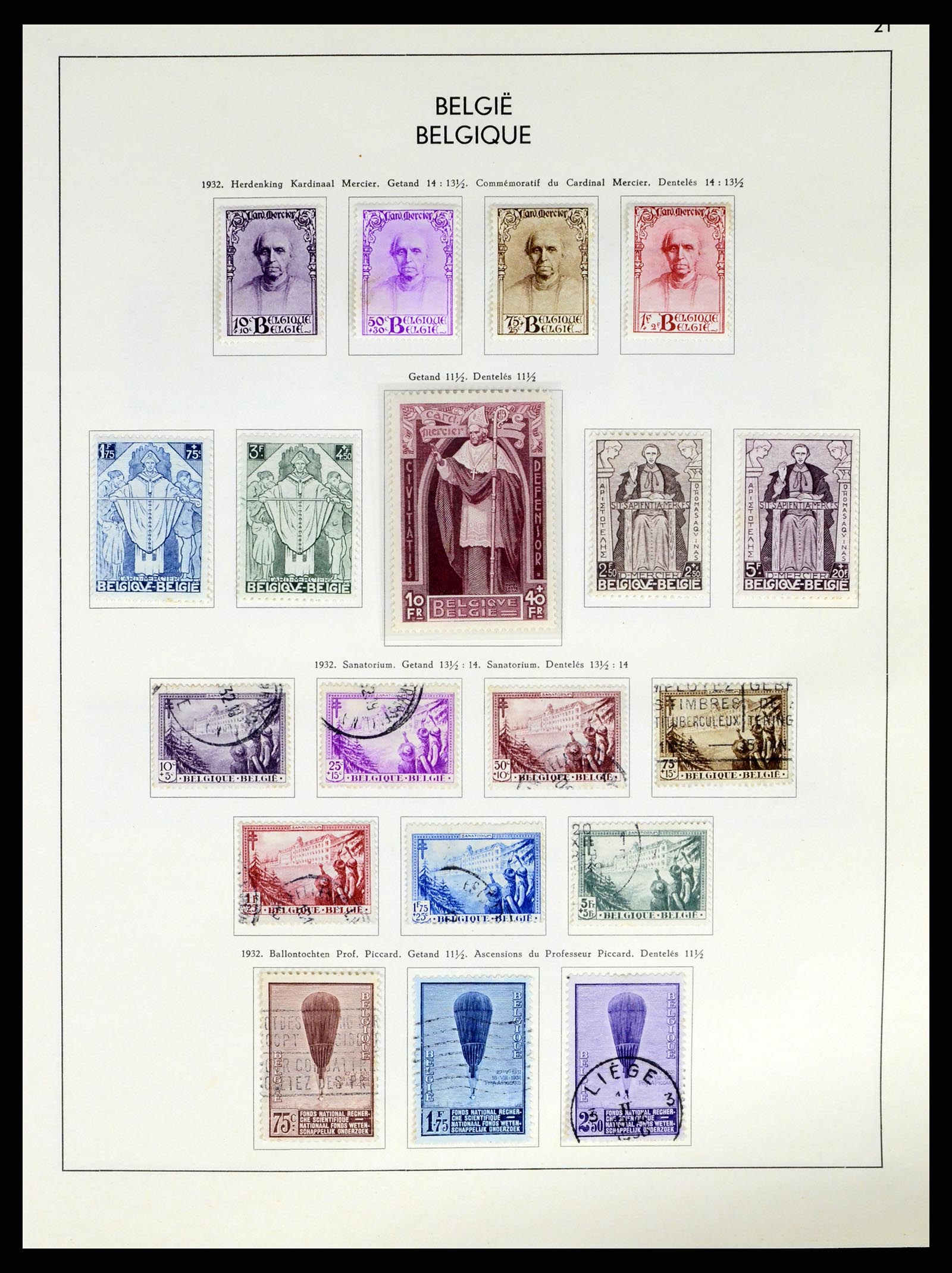 37959 024 - Postzegelverzameling 37959 België en Belgisch Congo 1849-1960.