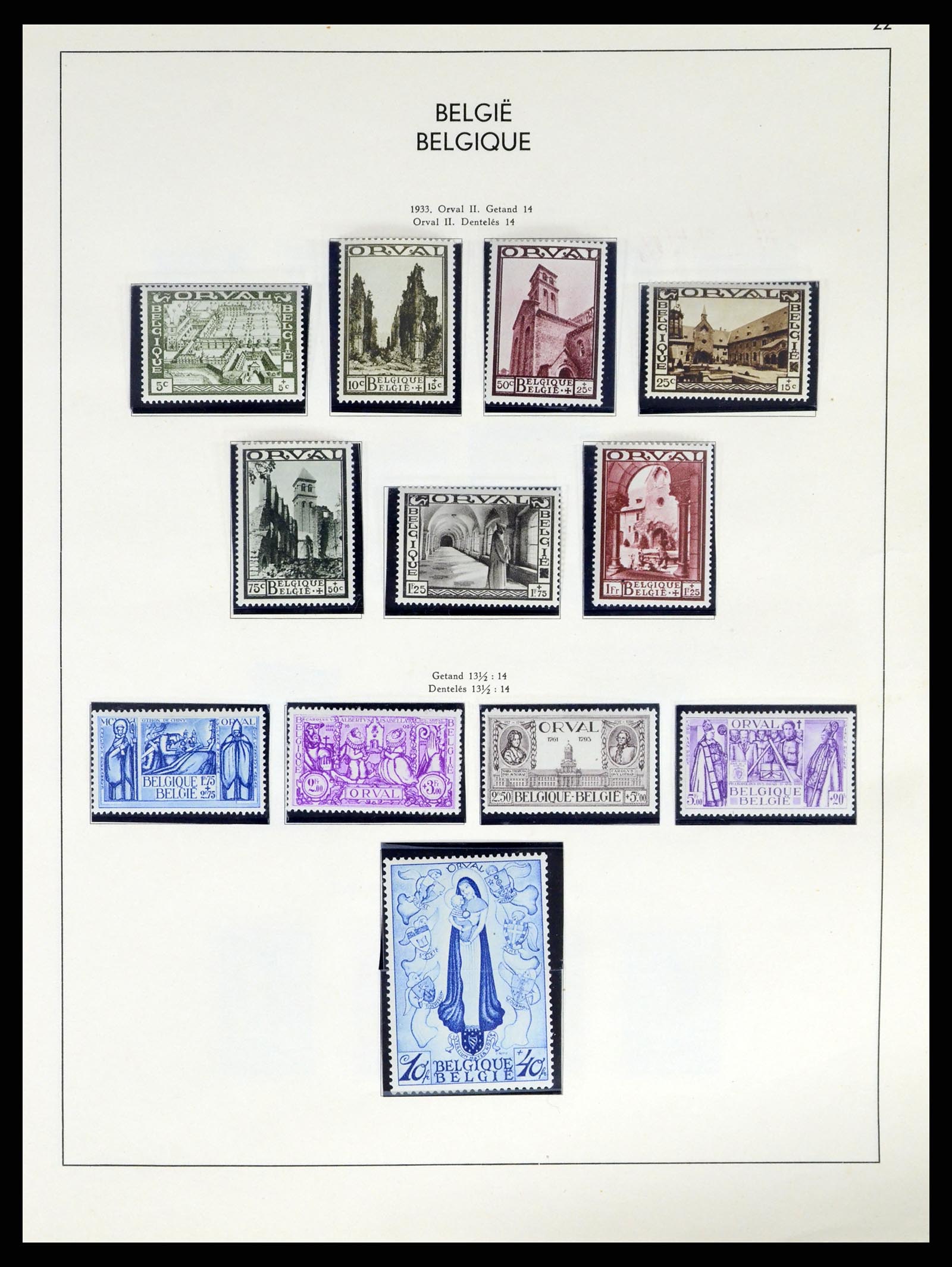 37959 025 - Postzegelverzameling 37959 België en Belgisch Congo 1849-1960.