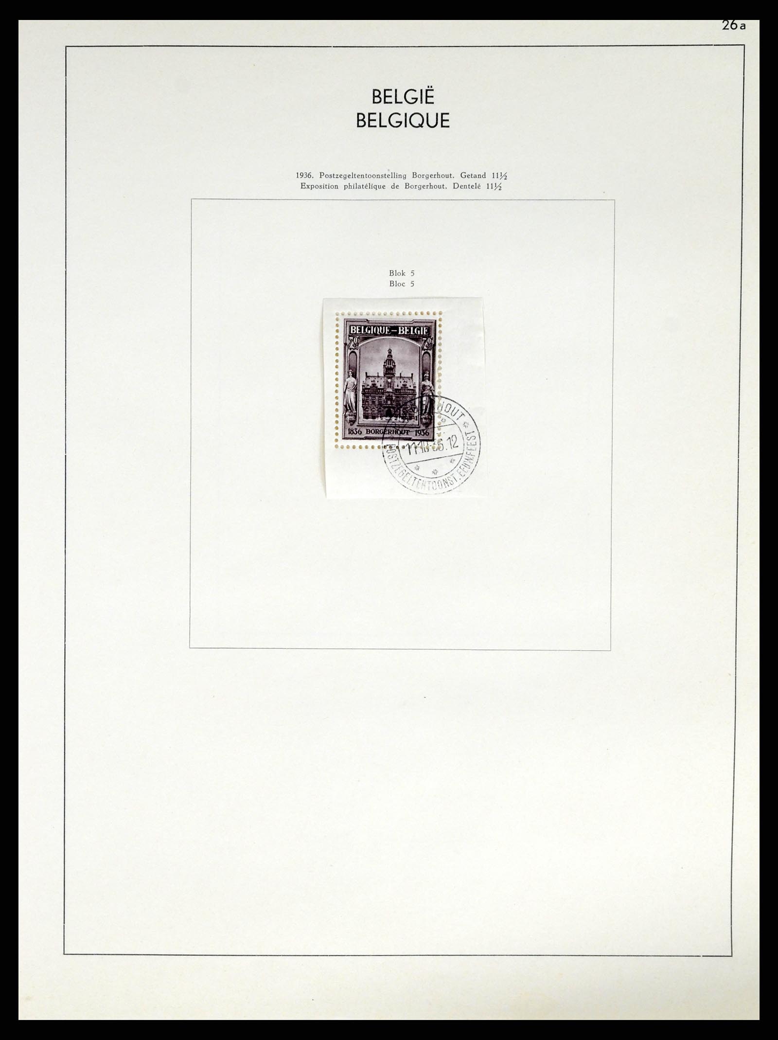 37959 030 - Postzegelverzameling 37959 België en Belgisch Congo 1849-1960.