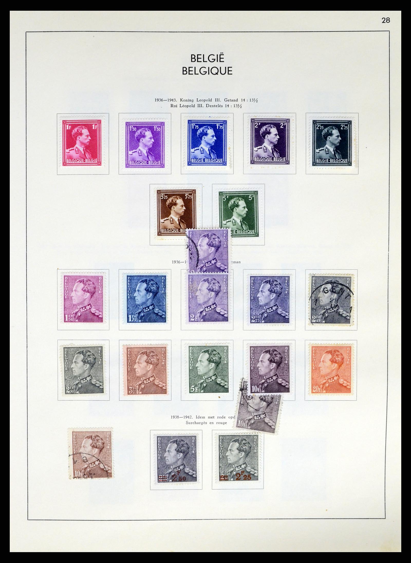 37959 033 - Postzegelverzameling 37959 België en Belgisch Congo 1849-1960.