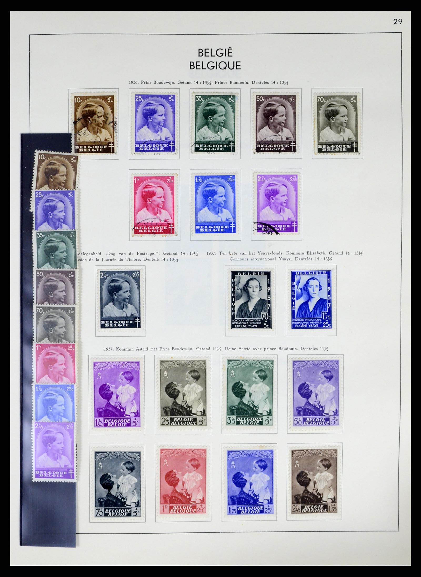 37959 034 - Postzegelverzameling 37959 België en Belgisch Congo 1849-1960.
