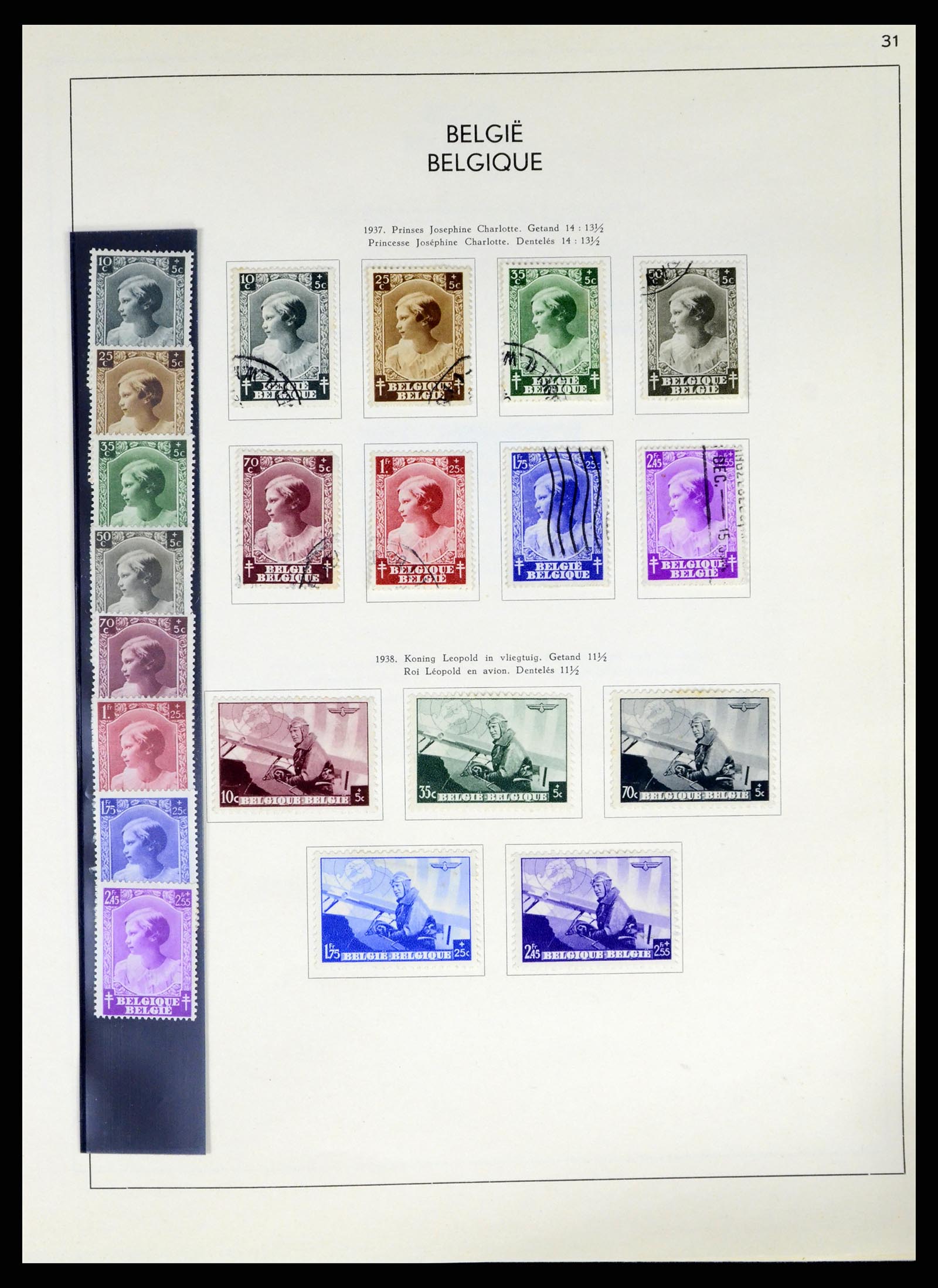 37959 036 - Stamp Collection 37959 Belgium and Belgian Congo 1849-1960.