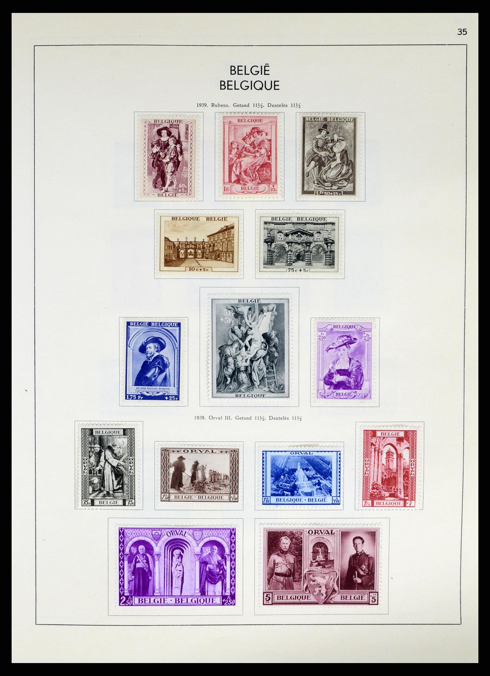 37959 042 - Postzegelverzameling 37959 België en Belgisch Congo 1849-1960.