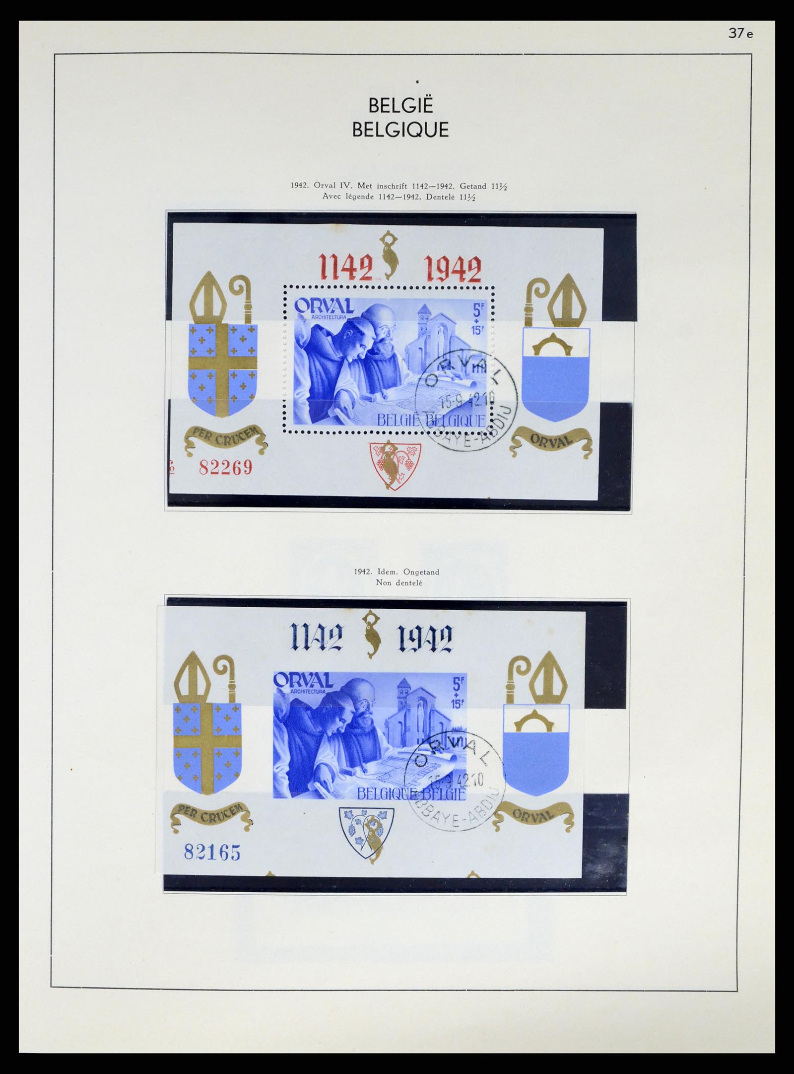 37959 052 - Postzegelverzameling 37959 België en Belgisch Congo 1849-1960.